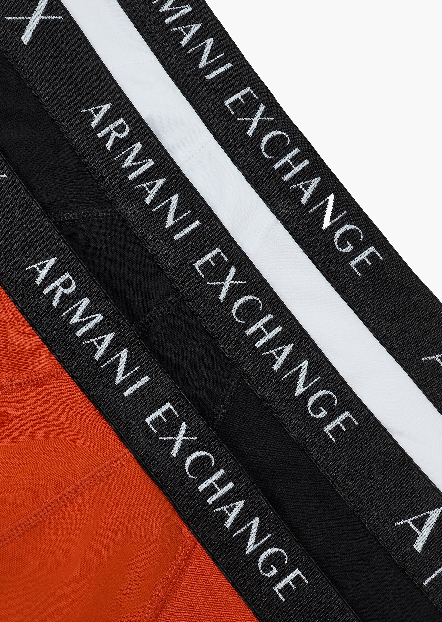 ARMANI EXCHANGE 男士纯棉弹力三角三条装内裤套装