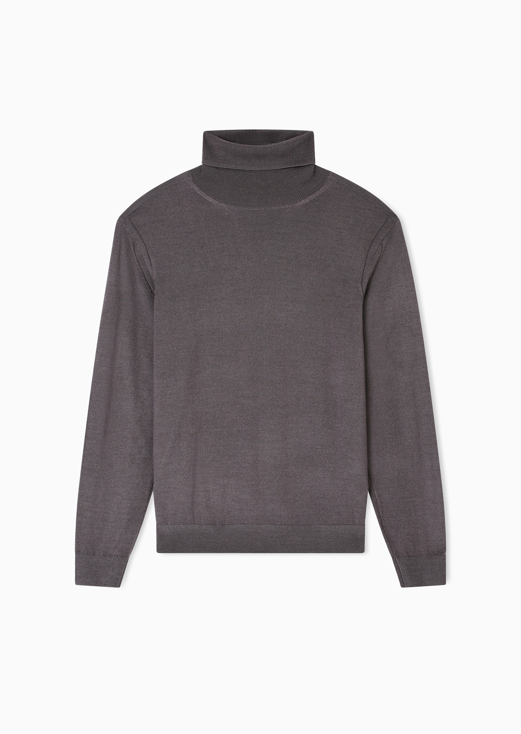 ARMANI EXCHANGE 男士高领老钱风羊毛混纺套头针织毛衣