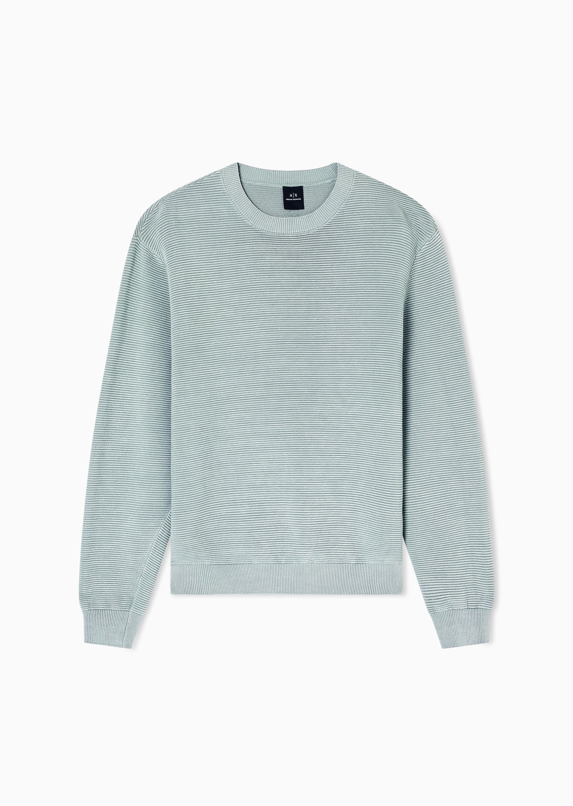 ARMANI EXCHANGE 男士圆领休闲运动风纯棉套头针织衫