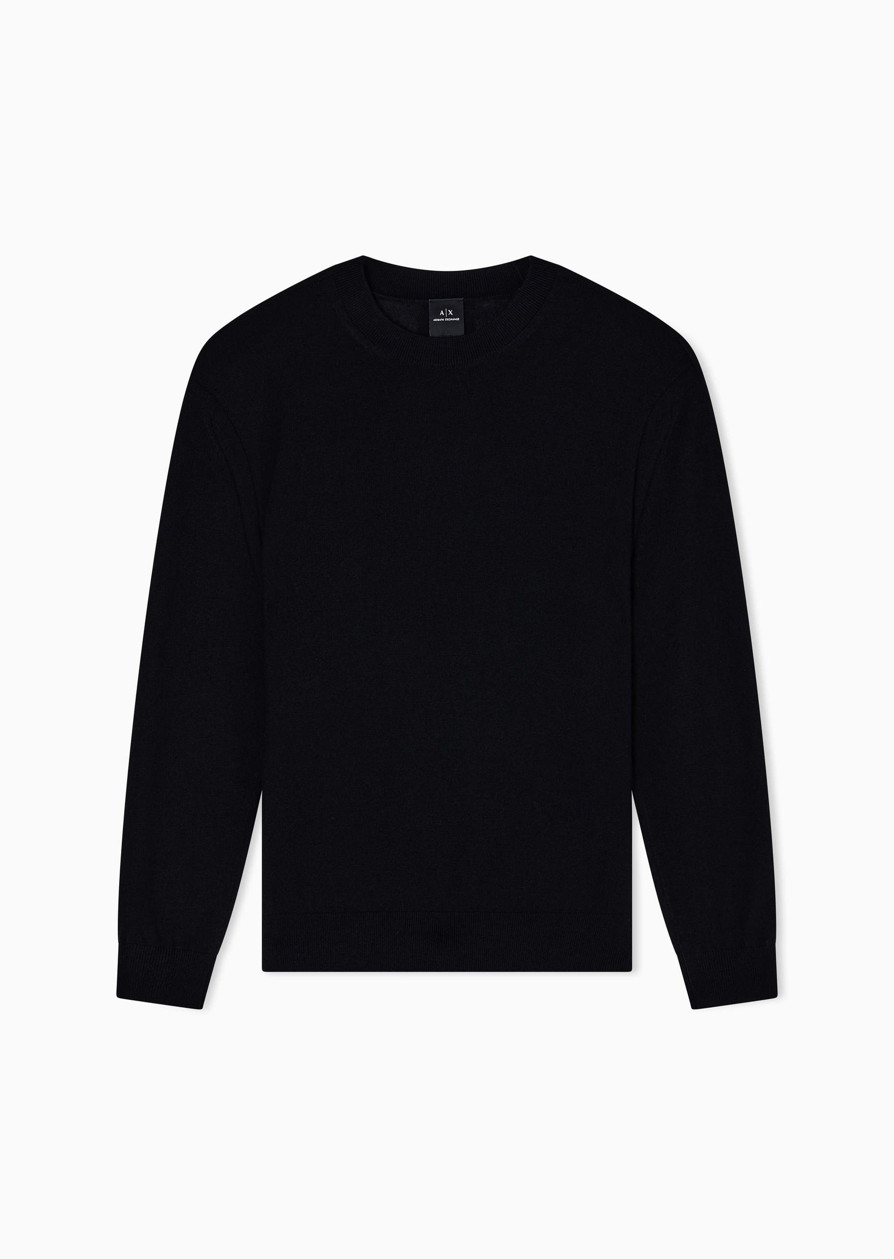 ARMANI EXCHANGE 男士圆领羊毛混纺老钱风套头针织毛衣