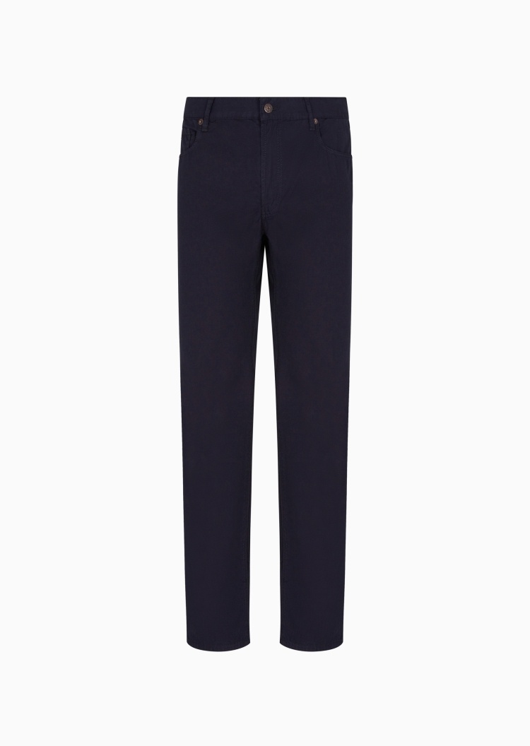 Emporio Armani 男士合身直筒中腰复古纯棉牛仔裤