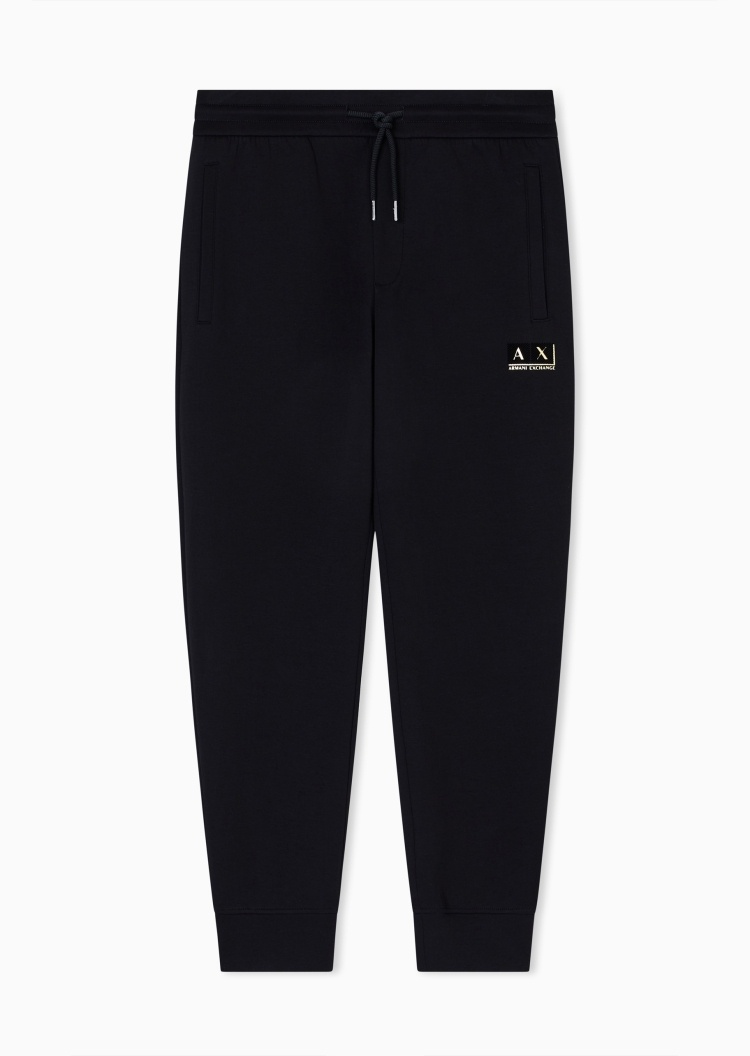 ARMANI EXCHANGE 男士宽松弹力棉休闲运动重磅卫裤长裤