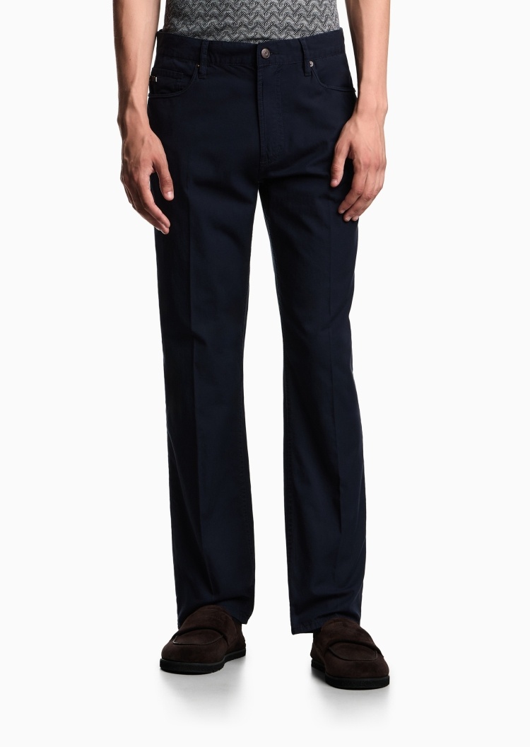 Emporio Armani 男士合身直筒中腰复古纯棉牛仔裤