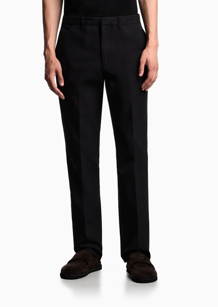 Emporio Armani 男士直筒商务cleanfit纯棉休闲裤
