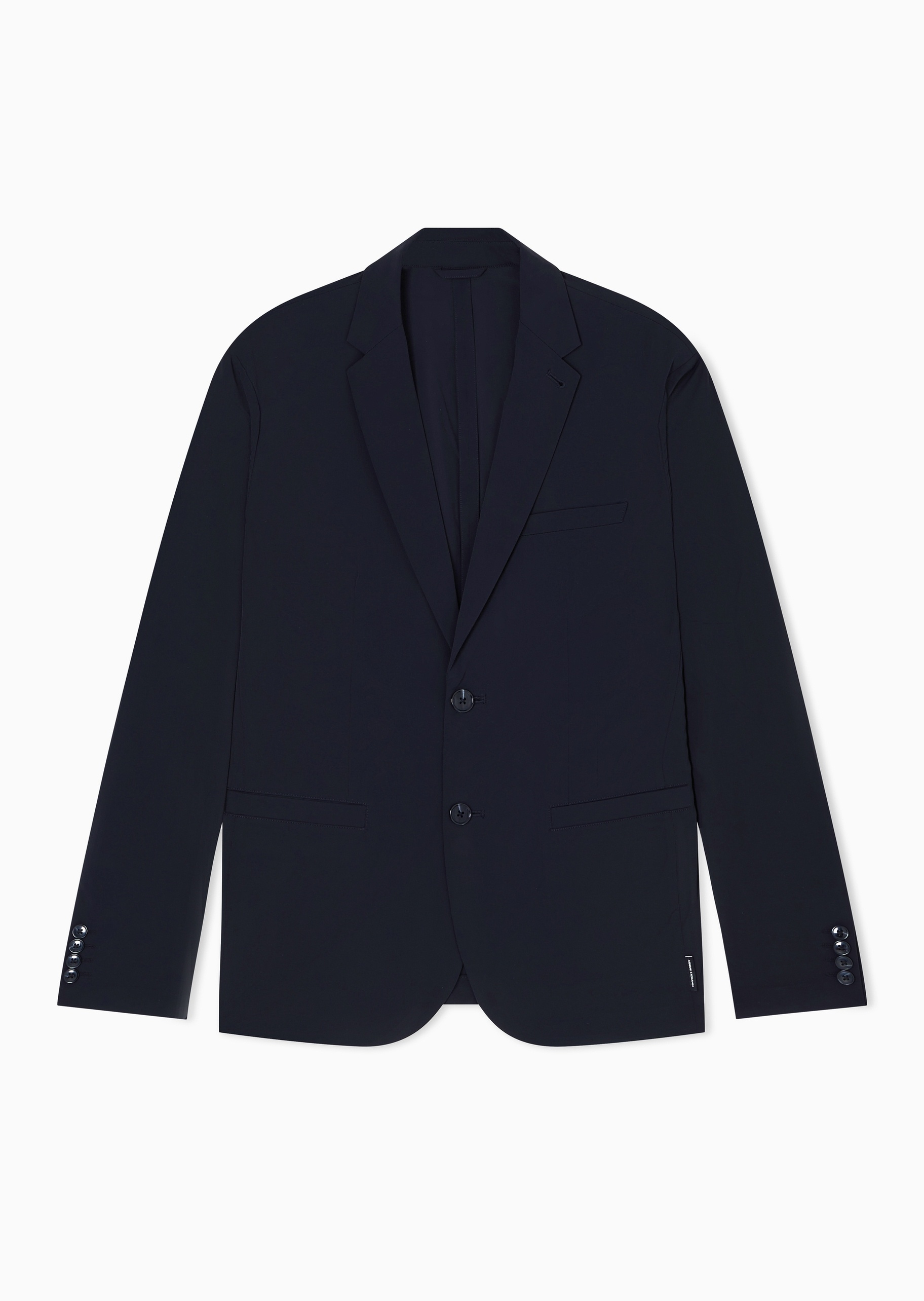 ARMANI EXCHANGE 男士合身长袖平驳领休闲商务西装外套