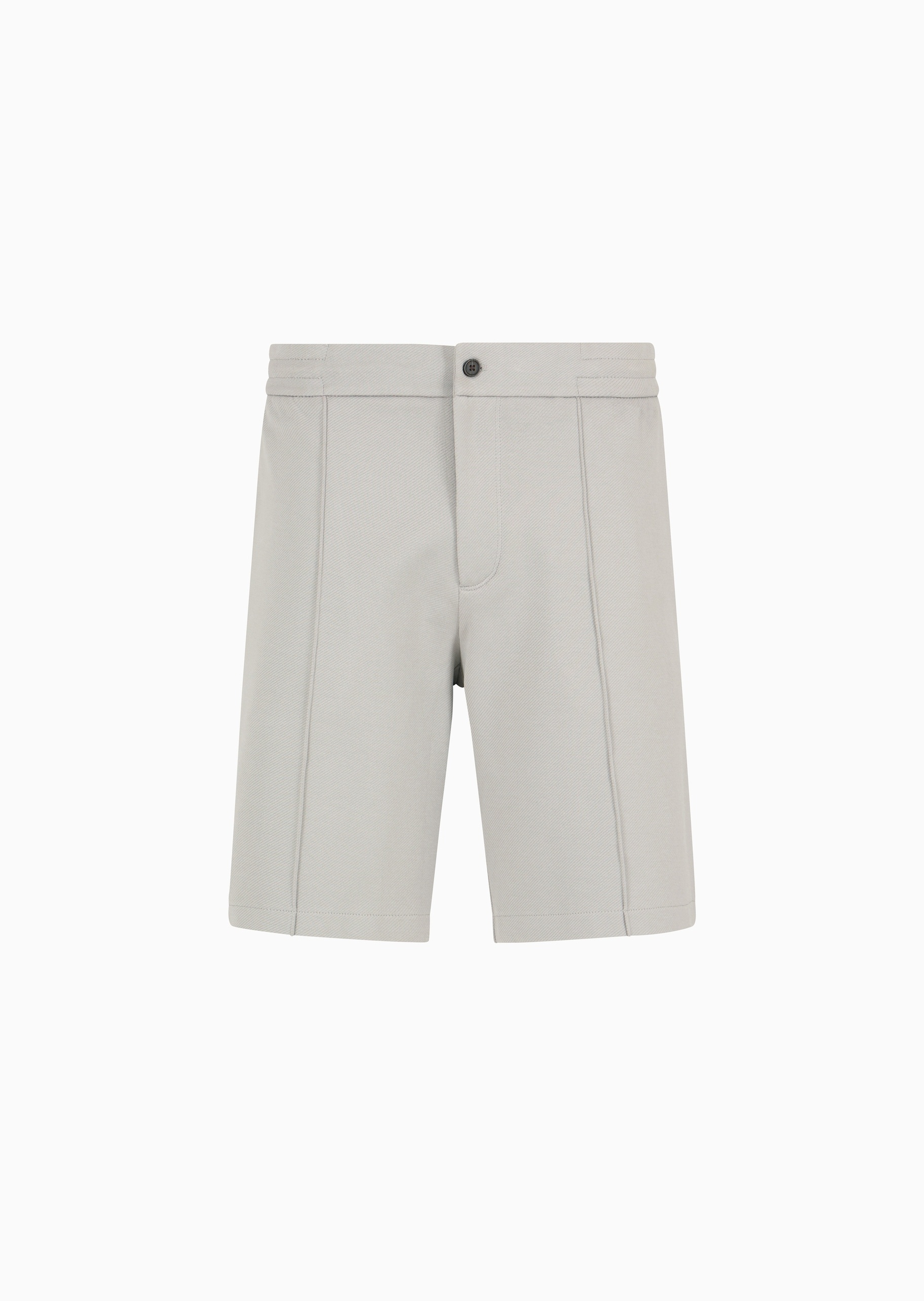 Emporio Armani 男士棉质微弹合身直筒休闲纯色短裤