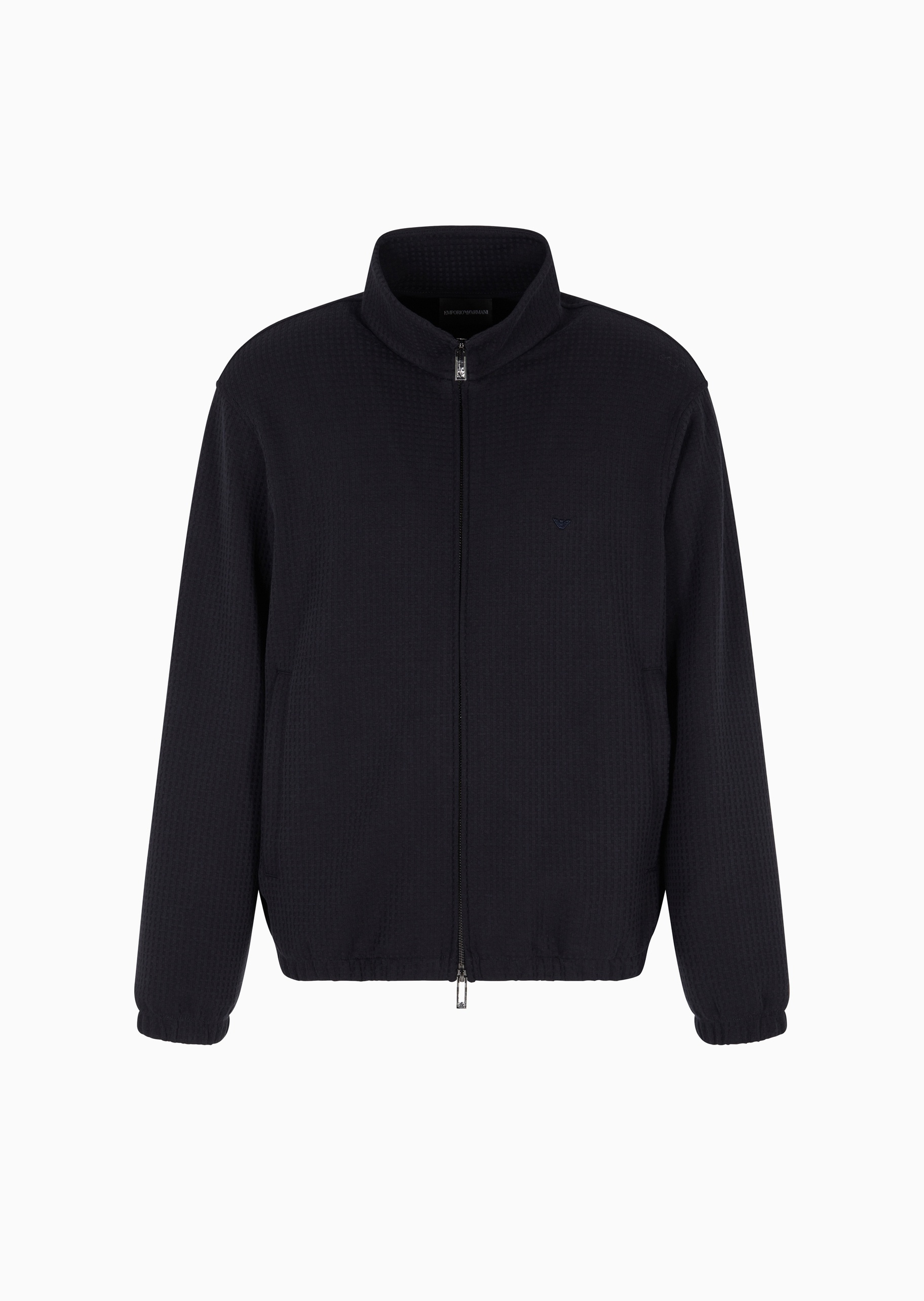 Emporio Armani 男女同款提花拉链开衫卫衣夹克外套
