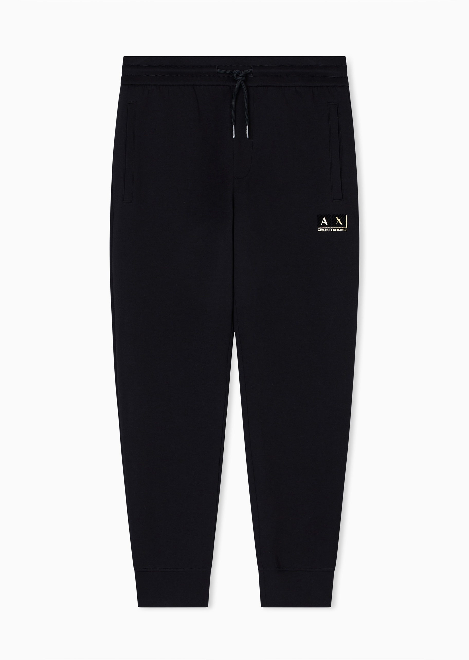ARMANI EXCHANGE 男士宽松弹力棉休闲运动重磅卫裤长裤
