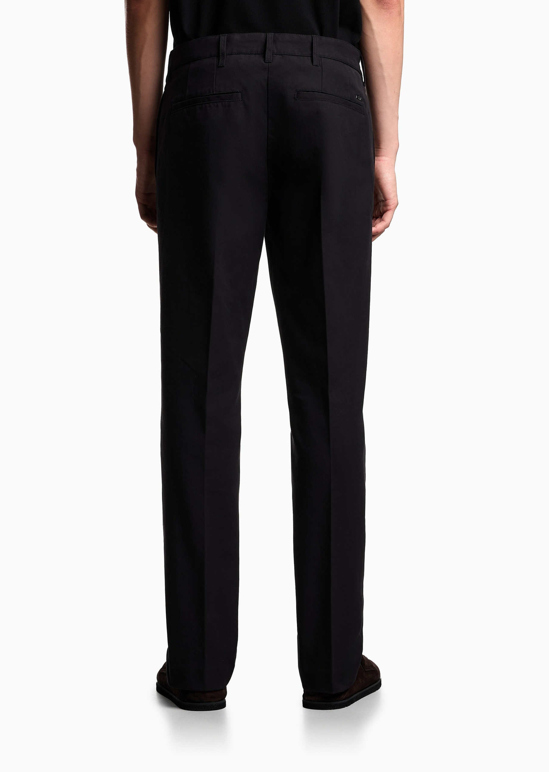 Emporio Armani 男士直筒商务cleanfit纯棉休闲裤