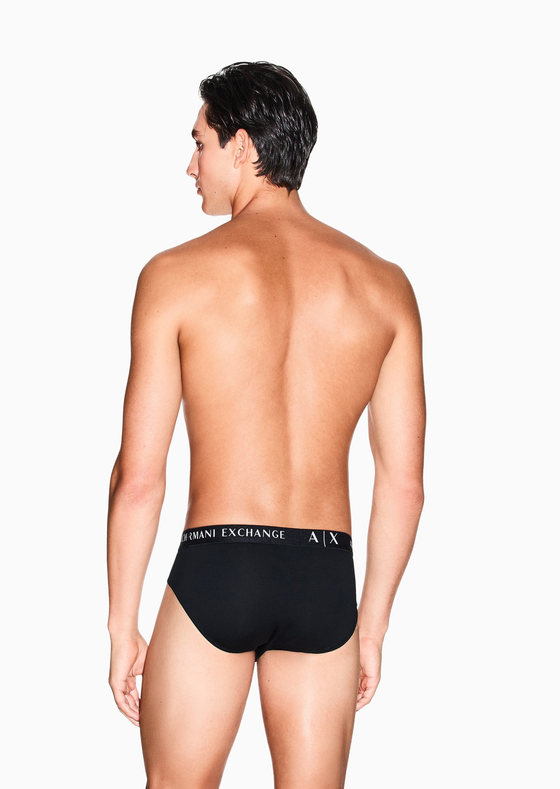 ARMANI EXCHANGE 男士三条装纯棉性感三角内裤轻奢礼物