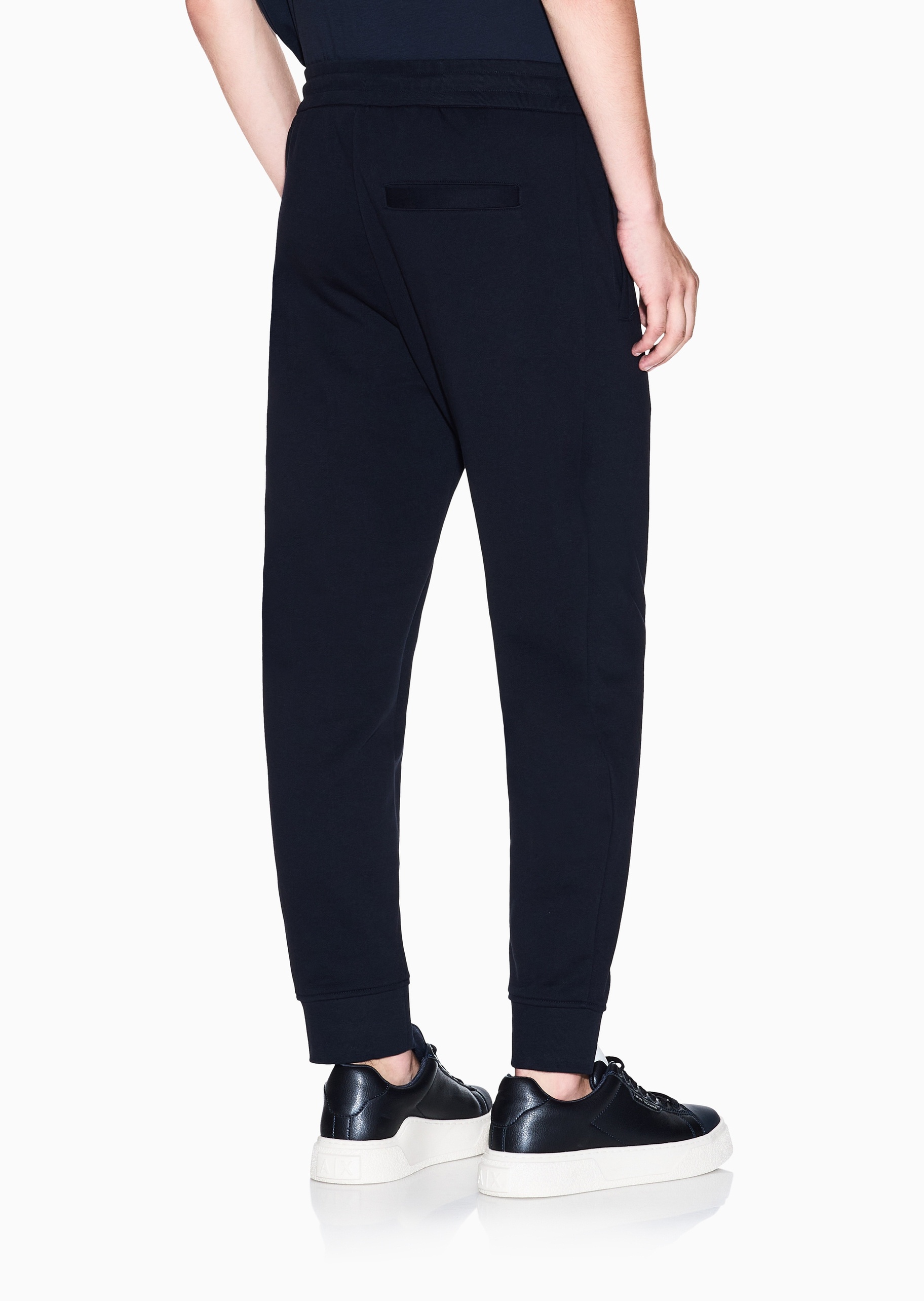 ARMANI EXCHANGE 男士纯棉宽松重磅休闲运动卫裤长裤