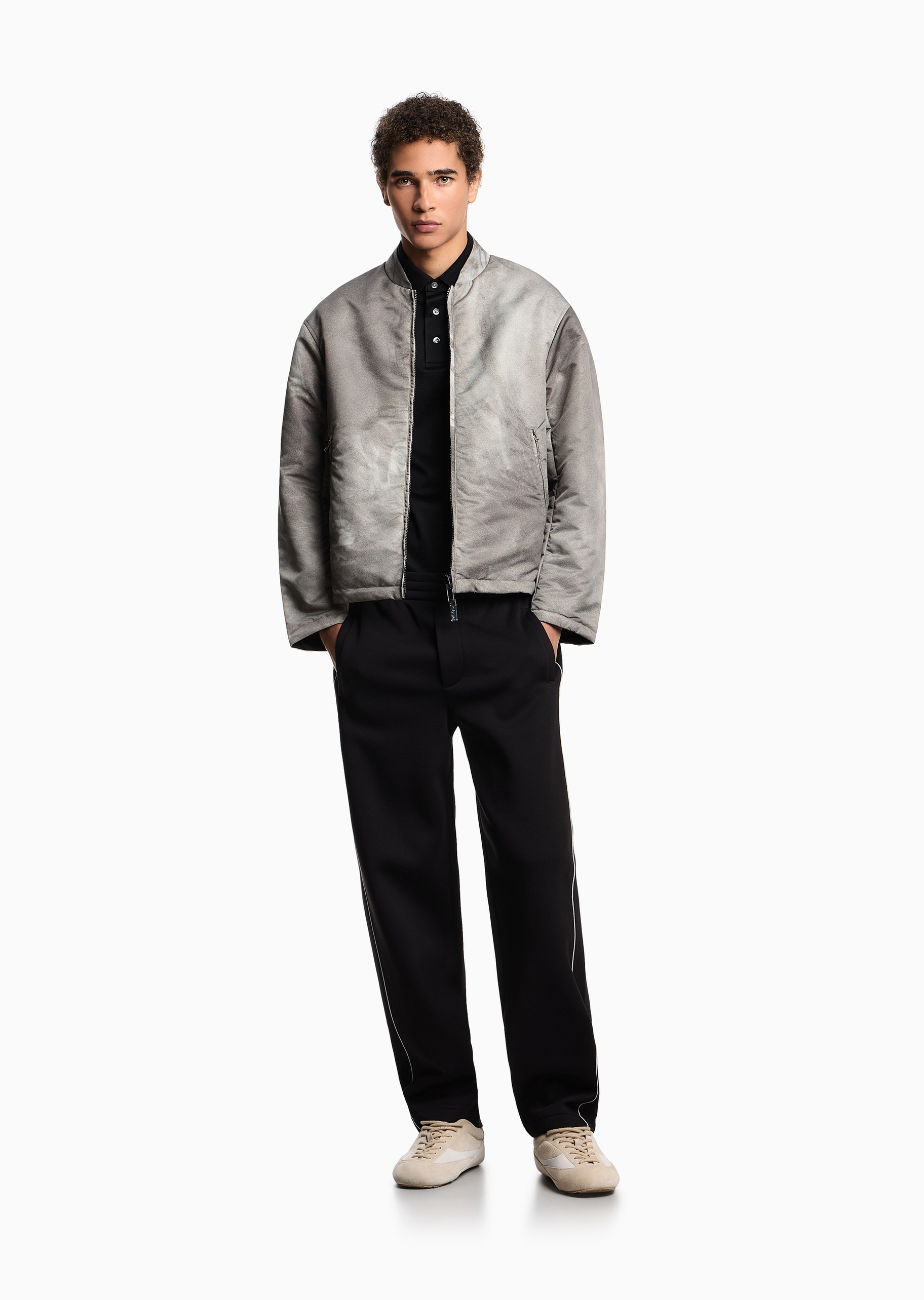 Emporio Armani 男士凉爽莱赛尔合身短袖翻领多色Polo衫