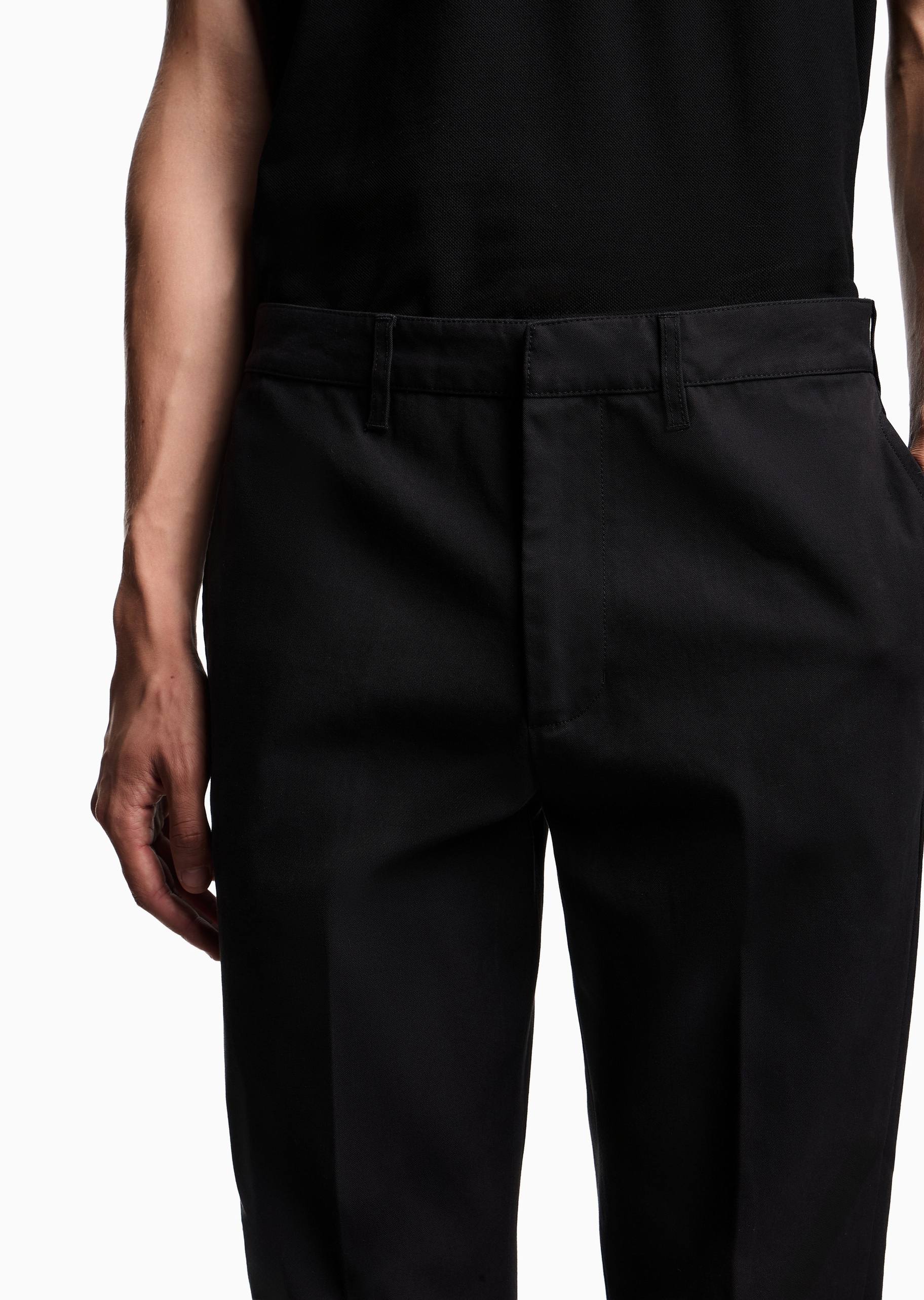 Emporio Armani 男士直筒商务cleanfit纯棉休闲裤
