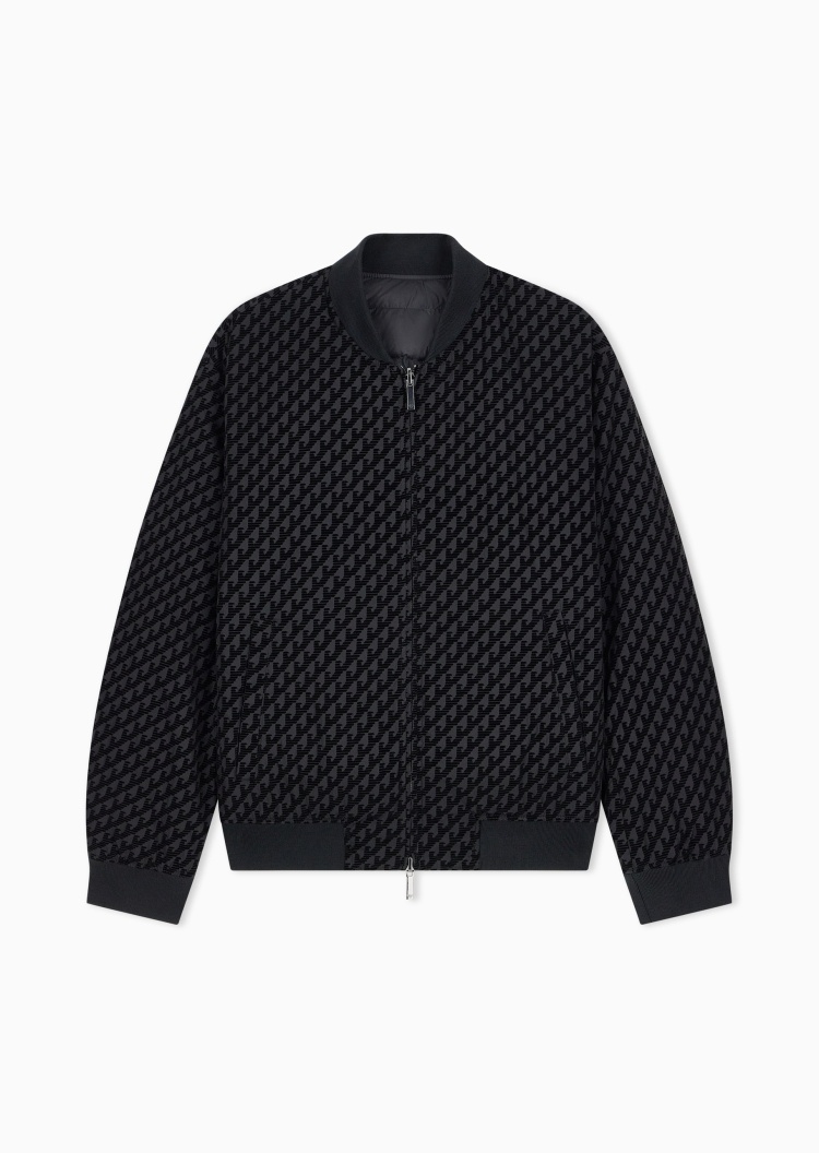 Emporio Armani 男士轻薄双面穿绗缝棒球羽绒服外套