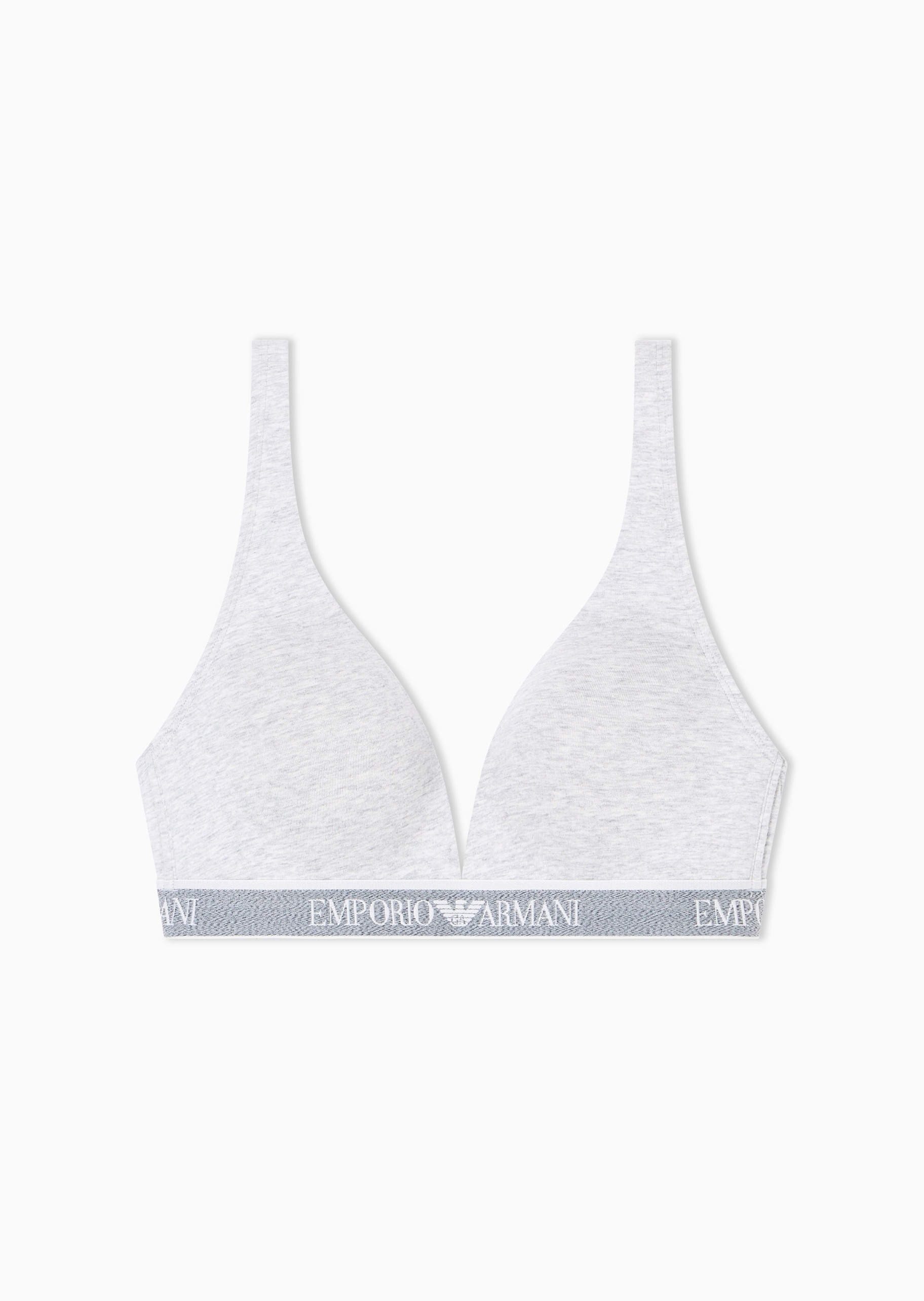 Emporio Armani 女士纯棉弹力三角杯可调节肩带文胸