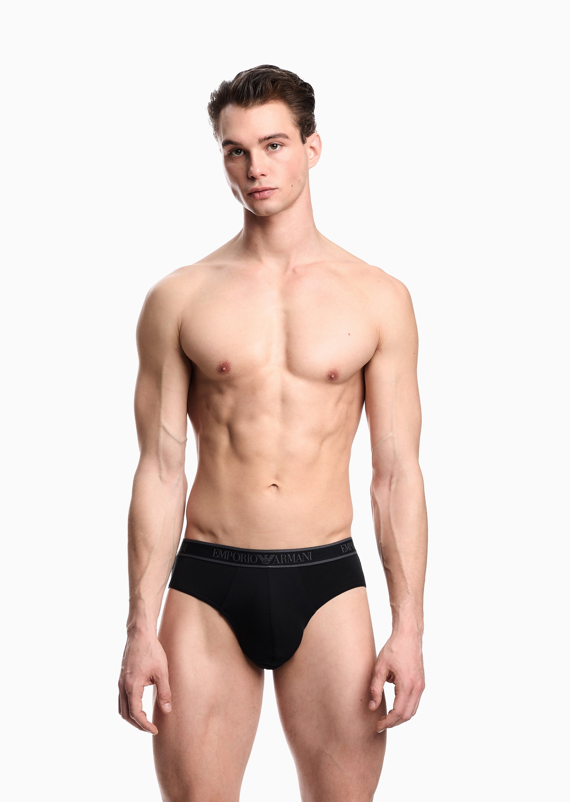 Emporio Armani 男士三条装纯棉性感三角内裤轻奢礼物