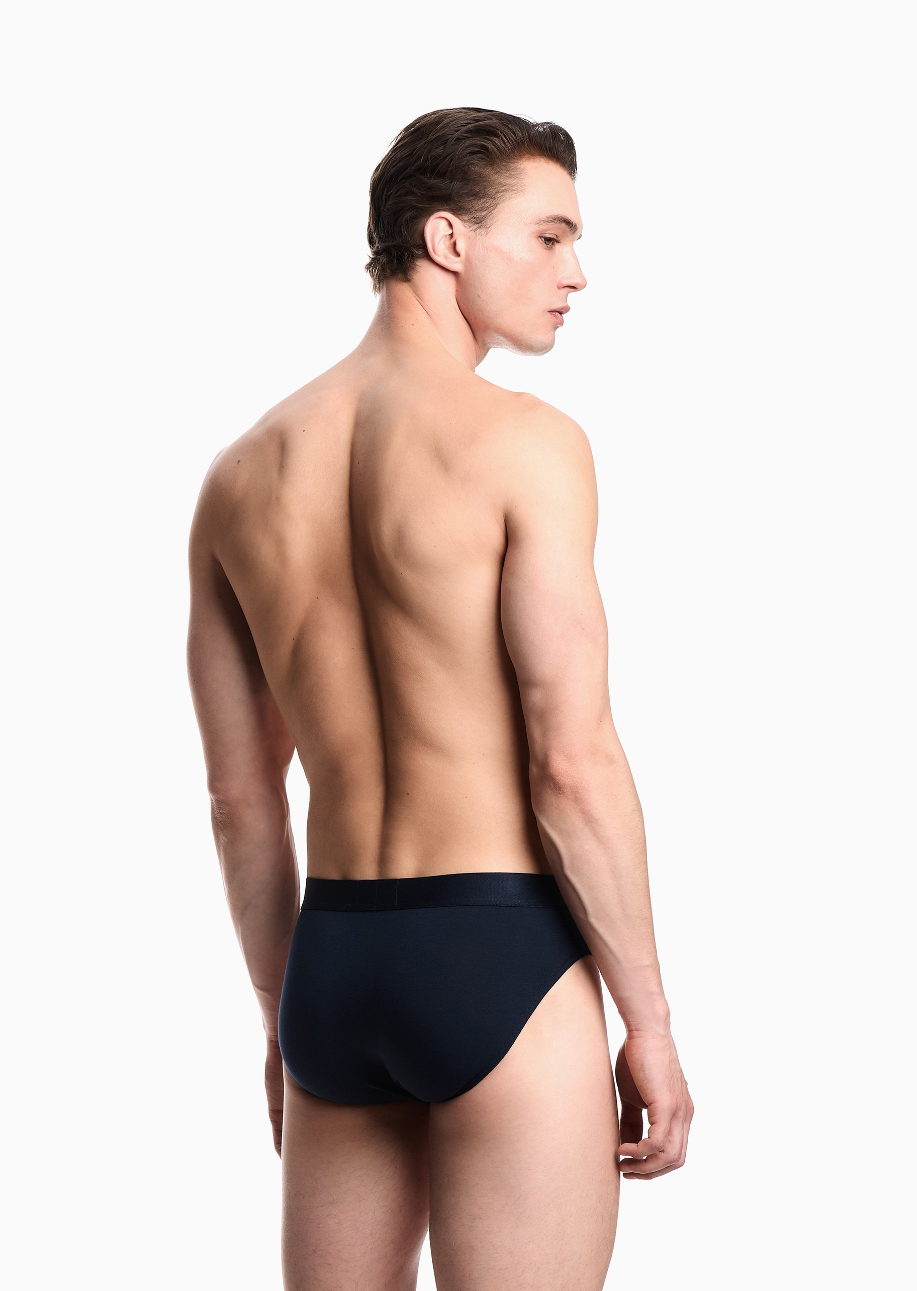 Emporio Armani 男士纯棉弹力三角两条装内裤套装