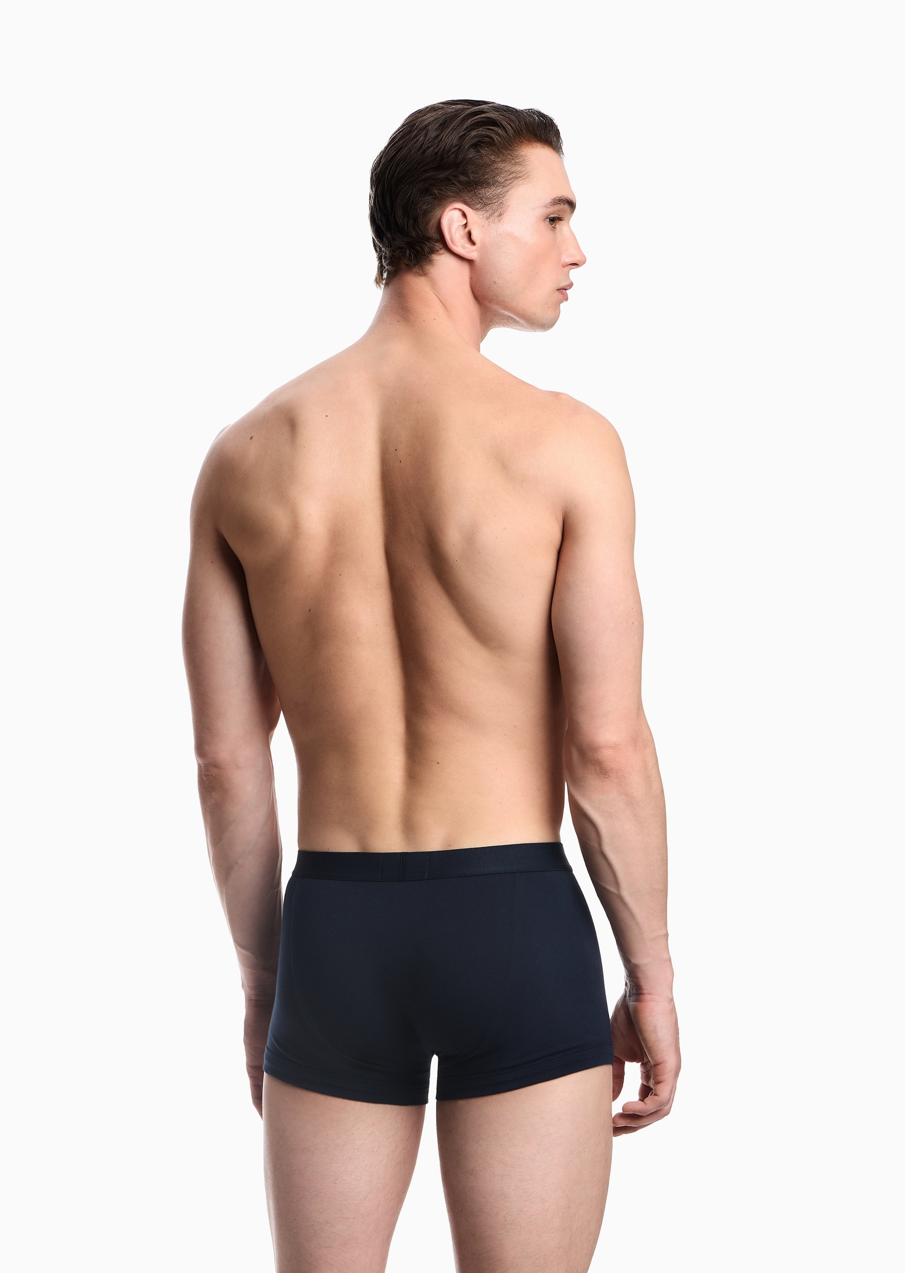 Emporio Armani 男士纯棉弹力平角三条装内裤套装