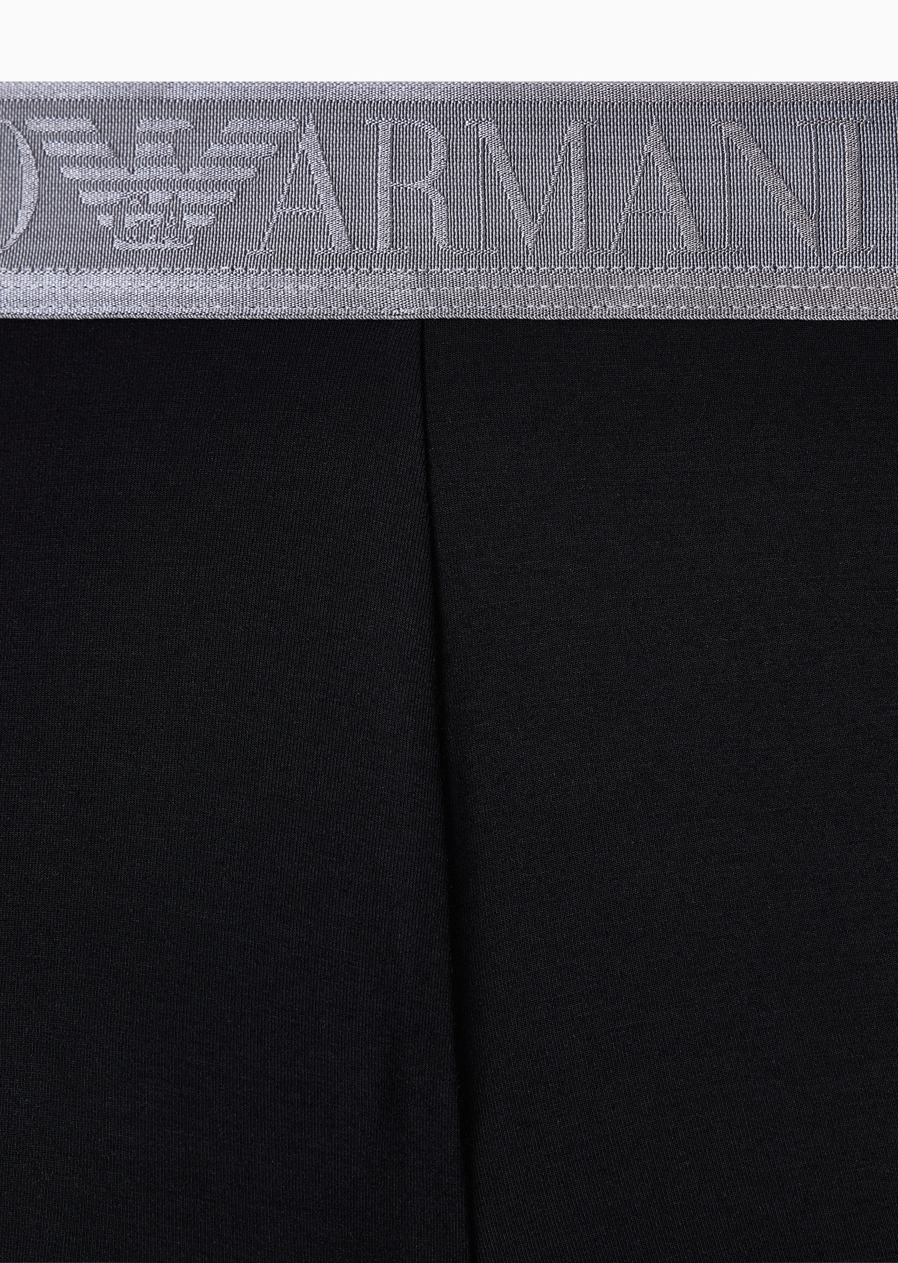 Emporio Armani 男士莫代尔弹力平角LOGO腰边内裤