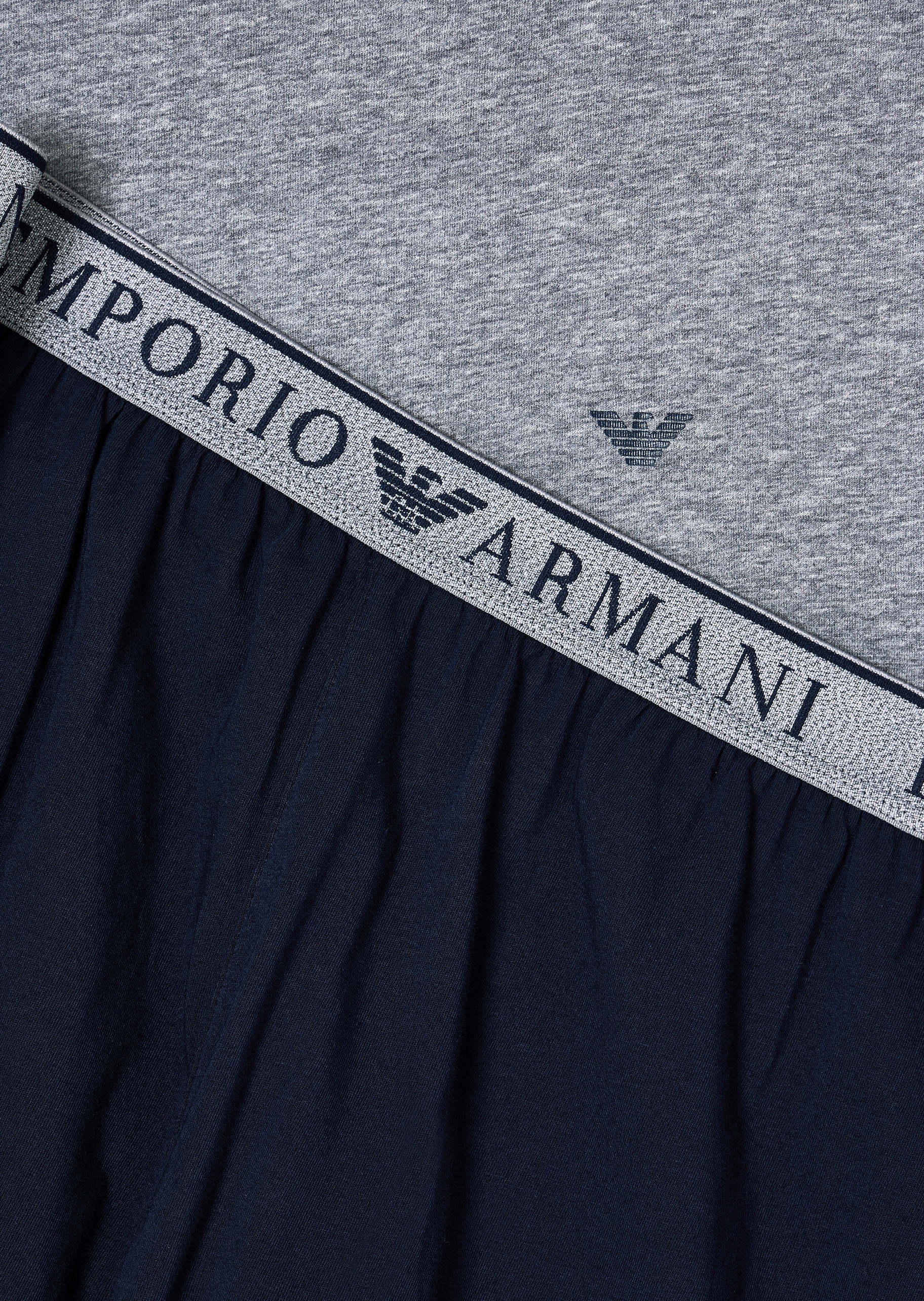 Emporio Armani 男士纯棉弹力短袖T恤短裤家居套装