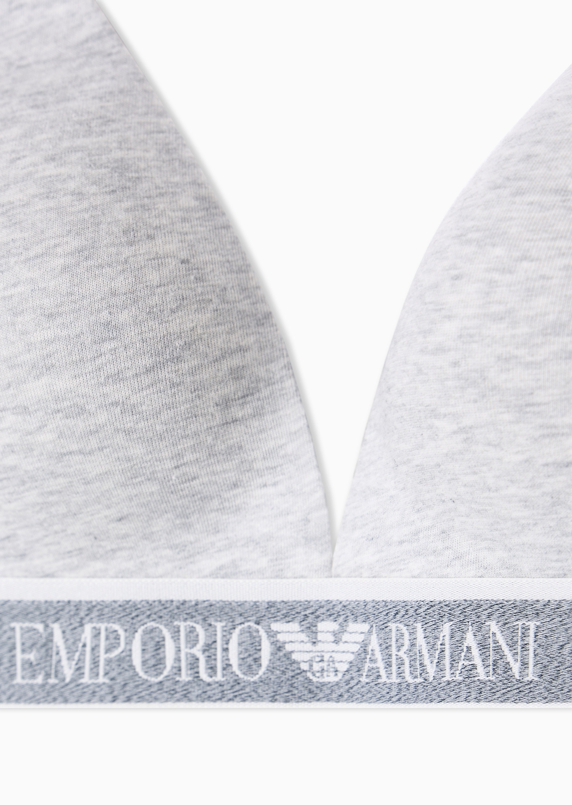 Emporio Armani 女士纯棉弹力三角杯可调节肩带文胸