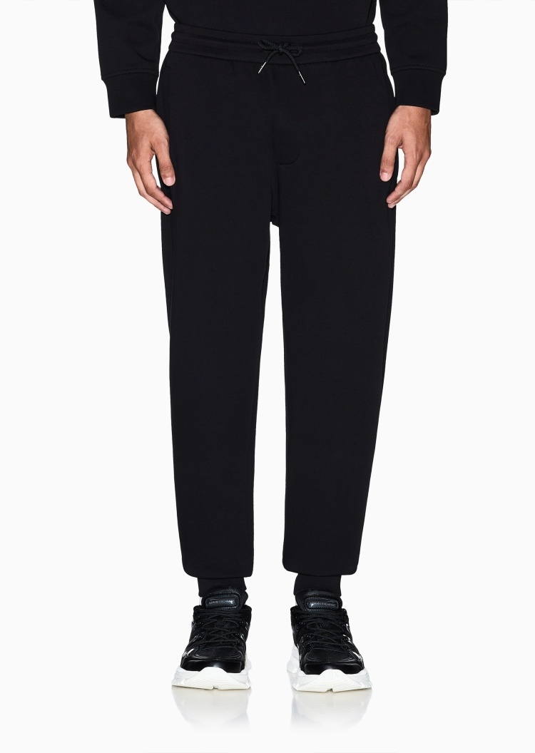 ARMANI EXCHANGE 男士棉质宽松长款锥形束脚慢跑卫裤