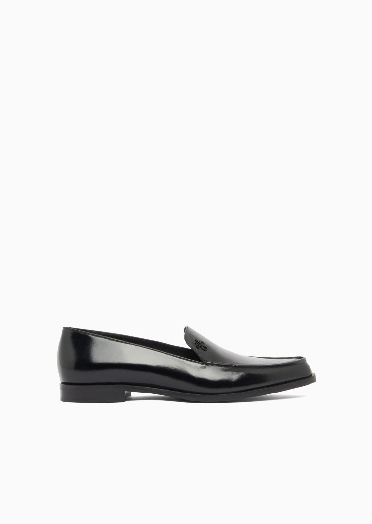 Emporio Armani 女士一脚蹬低帮尖头优雅时尚乐福鞋