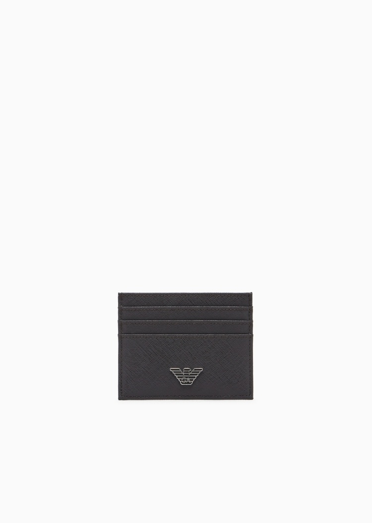 Emporio Armani 男士短款扁平多卡位轻便轻薄卡夹