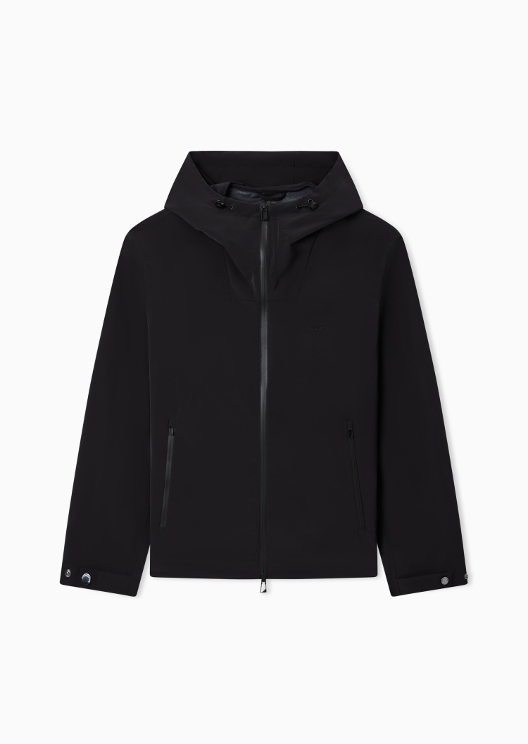 Emporio Armani 男士连帽风帽机能轻量夹克外套