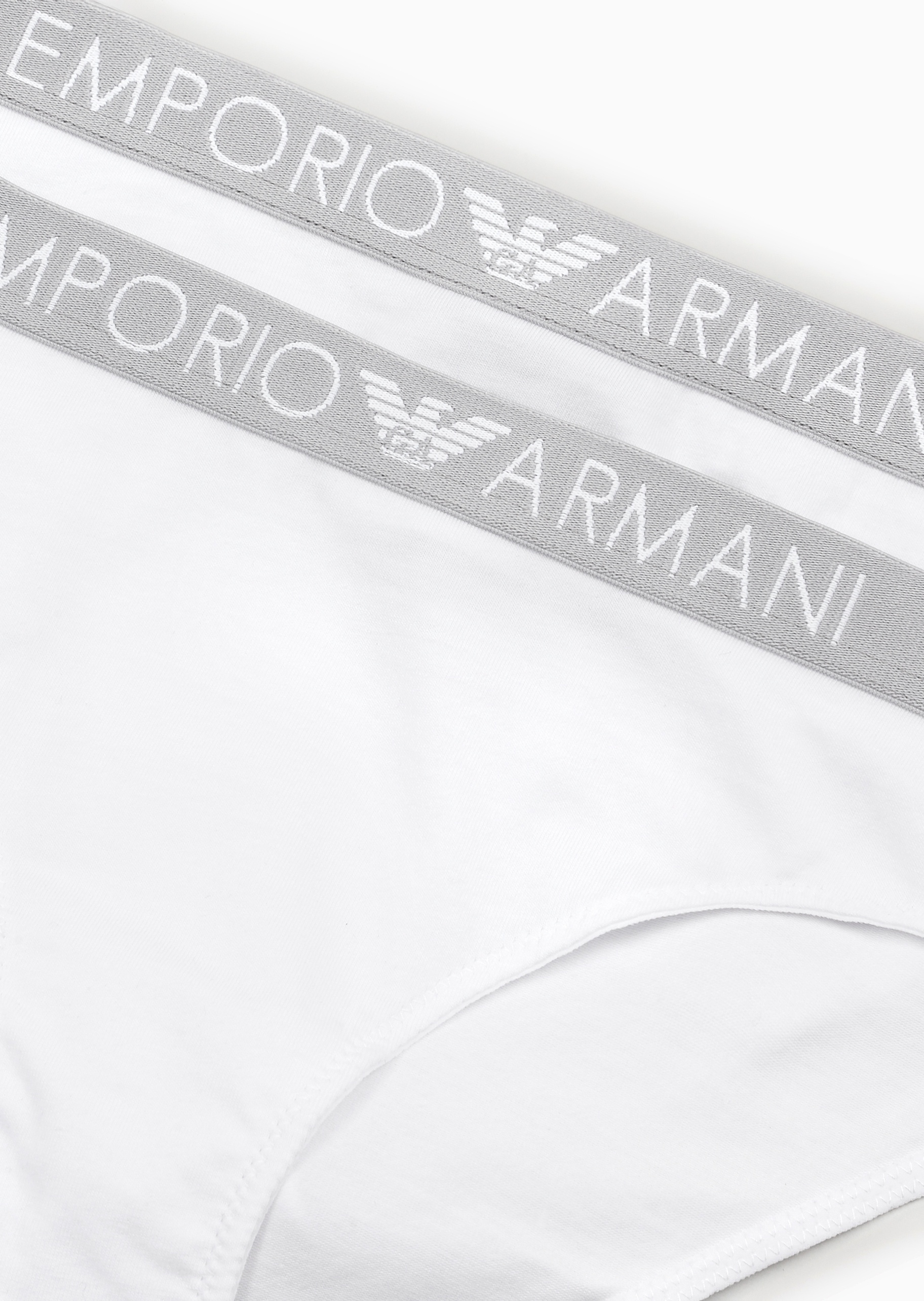 Emporio Armani 女士纯棉合身三角两条装内裤套装