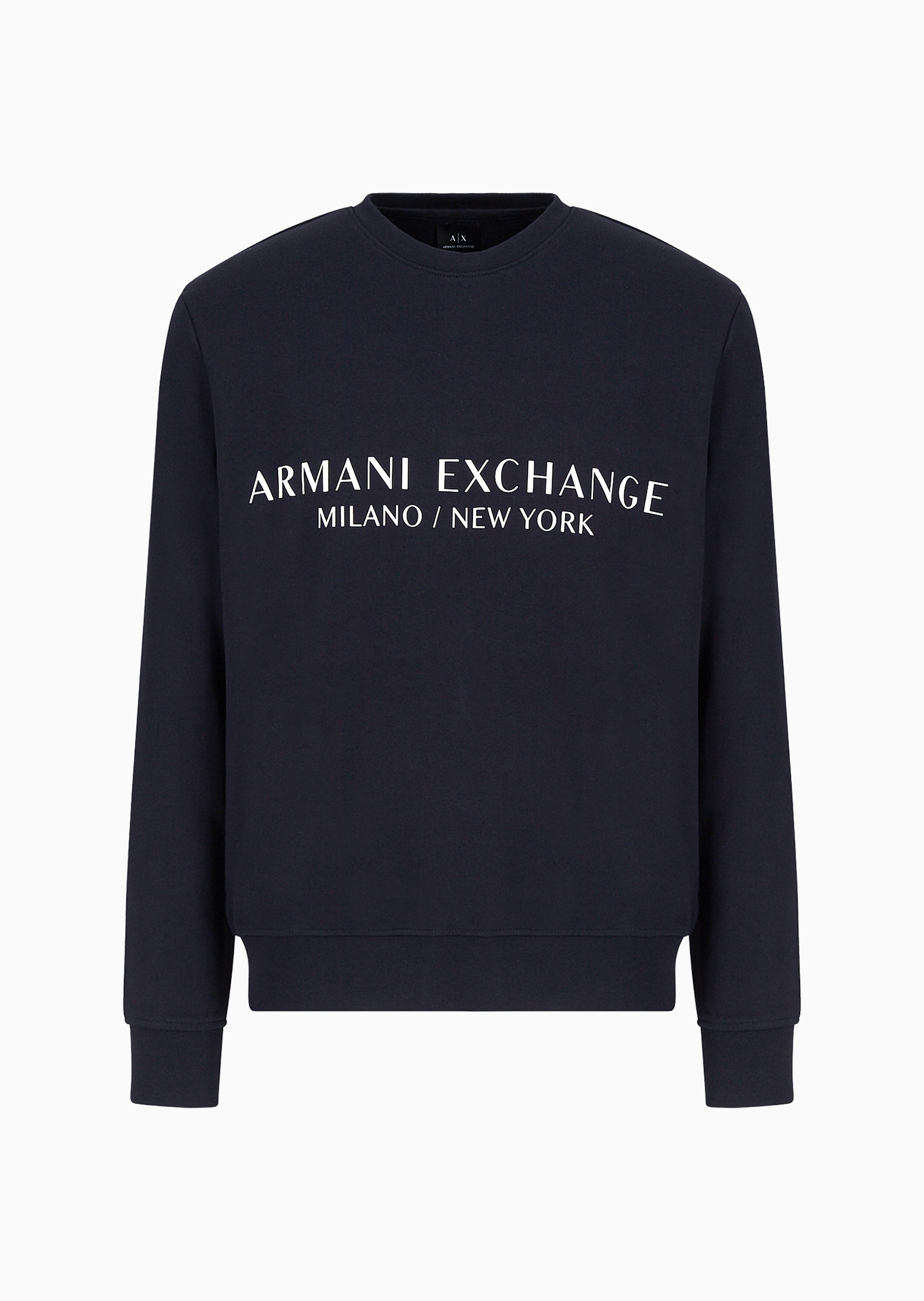 ARMANI EXCHANGE 男士全棉合身长袖圆领休闲运动卫衣