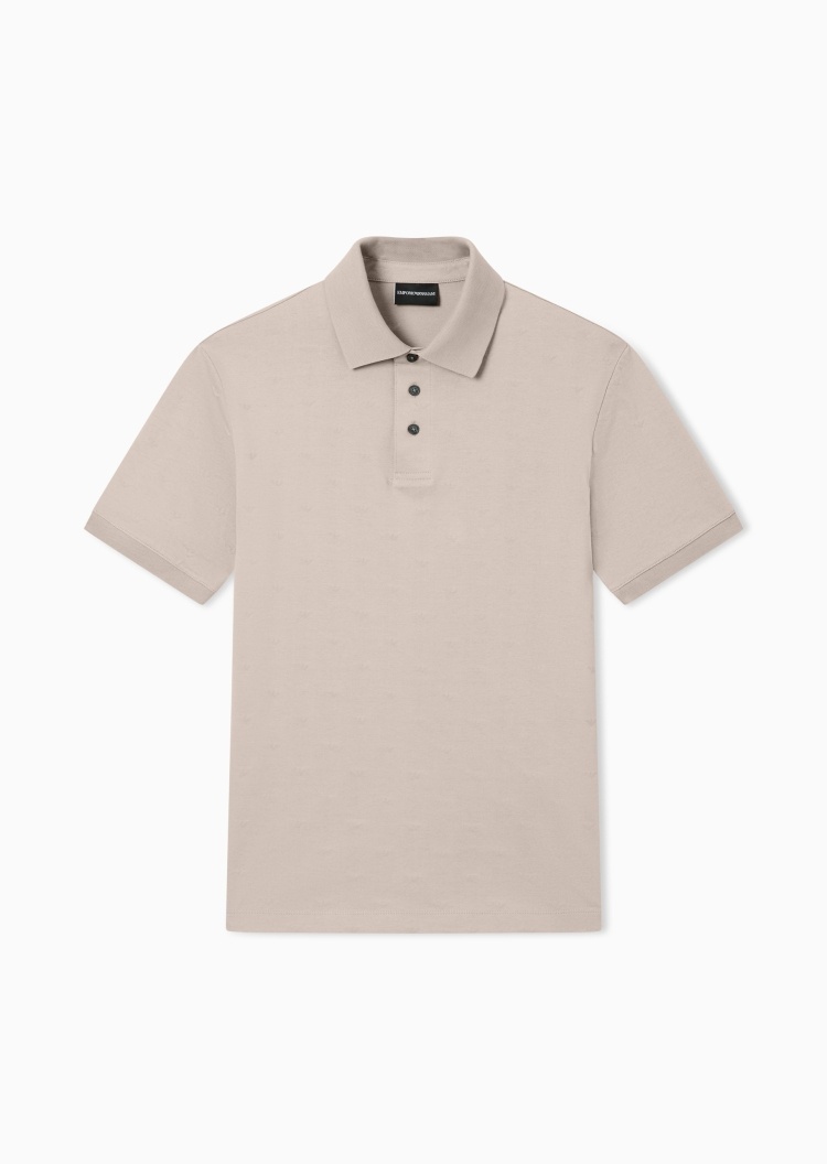 Emporio Armani 男士纯棉短袖翻领纯色商务休闲Polo衫