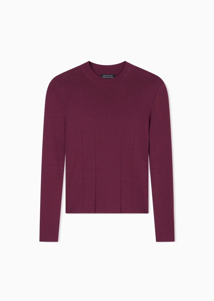 ARMANI EXCHANGE 女士商务休闲修身半高领套头针织衫