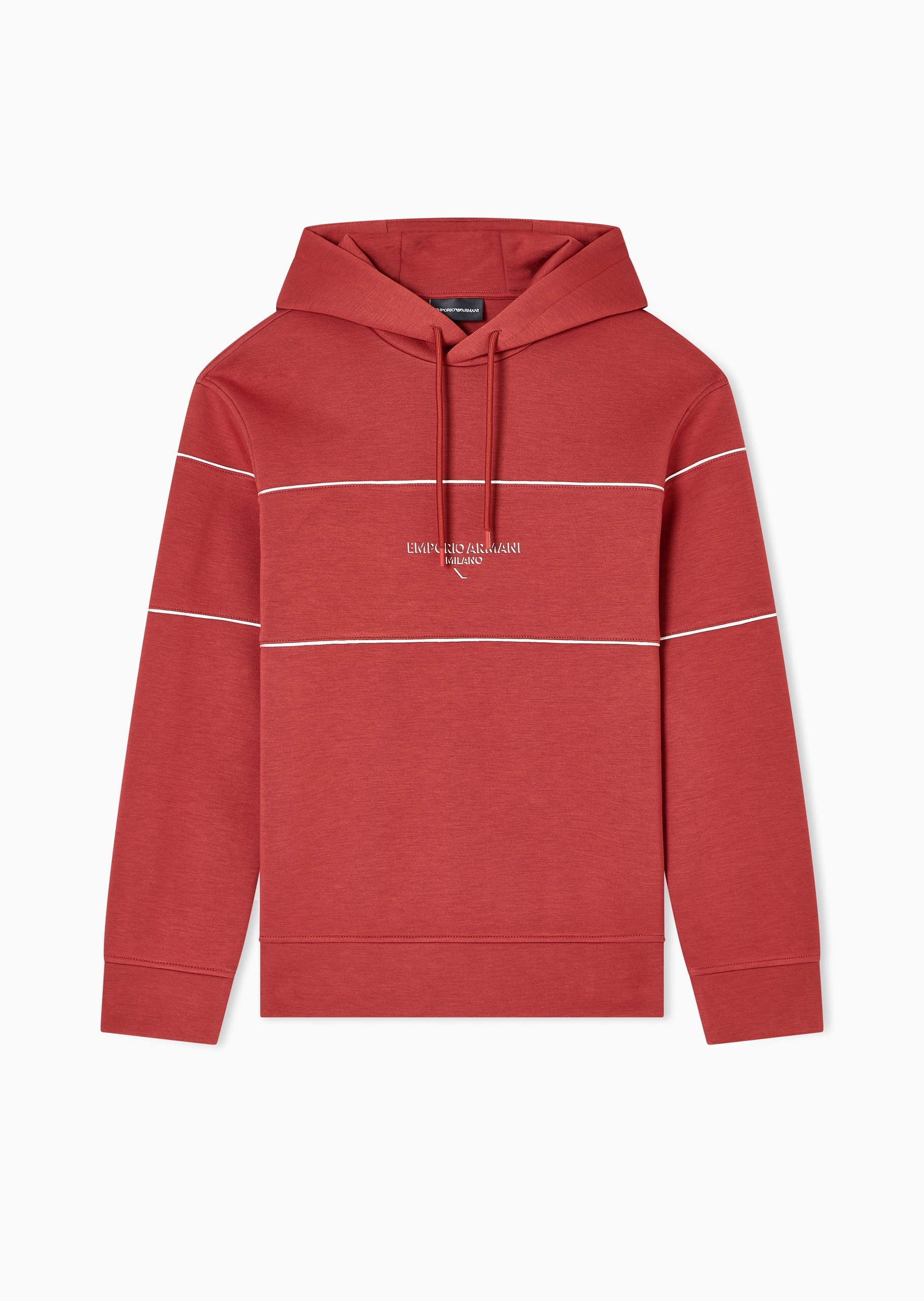 Emporio Armani 男女同款莫代尔运动休闲套头连帽卫衣