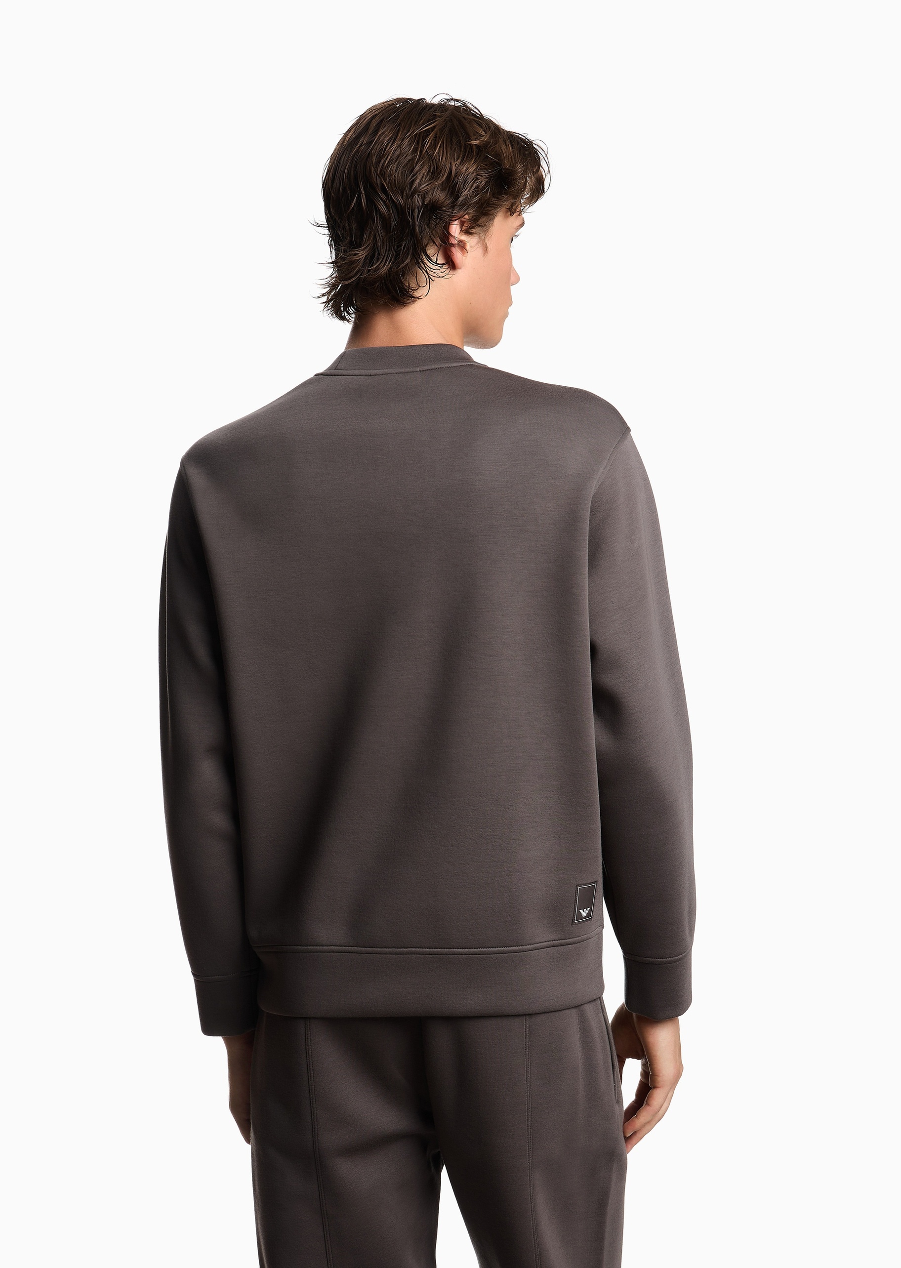 Emporio Armani 男士套头圆领宽松落肩商务休闲卫衣