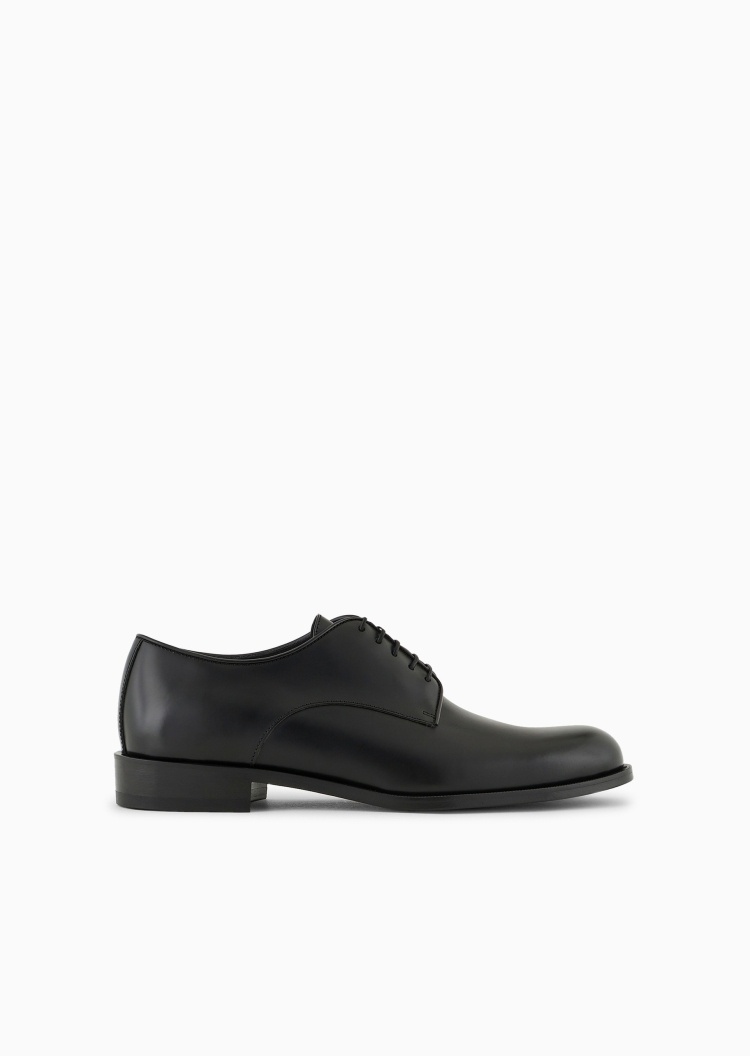 Giorgio Armani 男士牛皮革低帮正装商务德比系带鞋