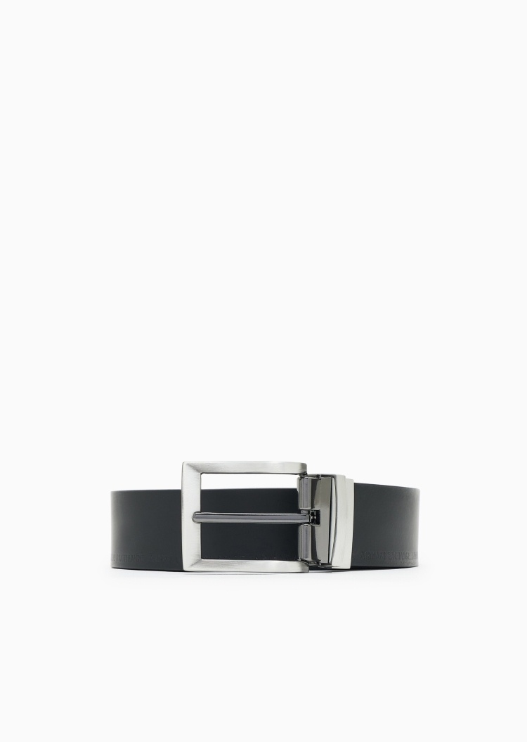ARMANI EXCHANGE 男士双面两用休闲商务正装针扣腰带