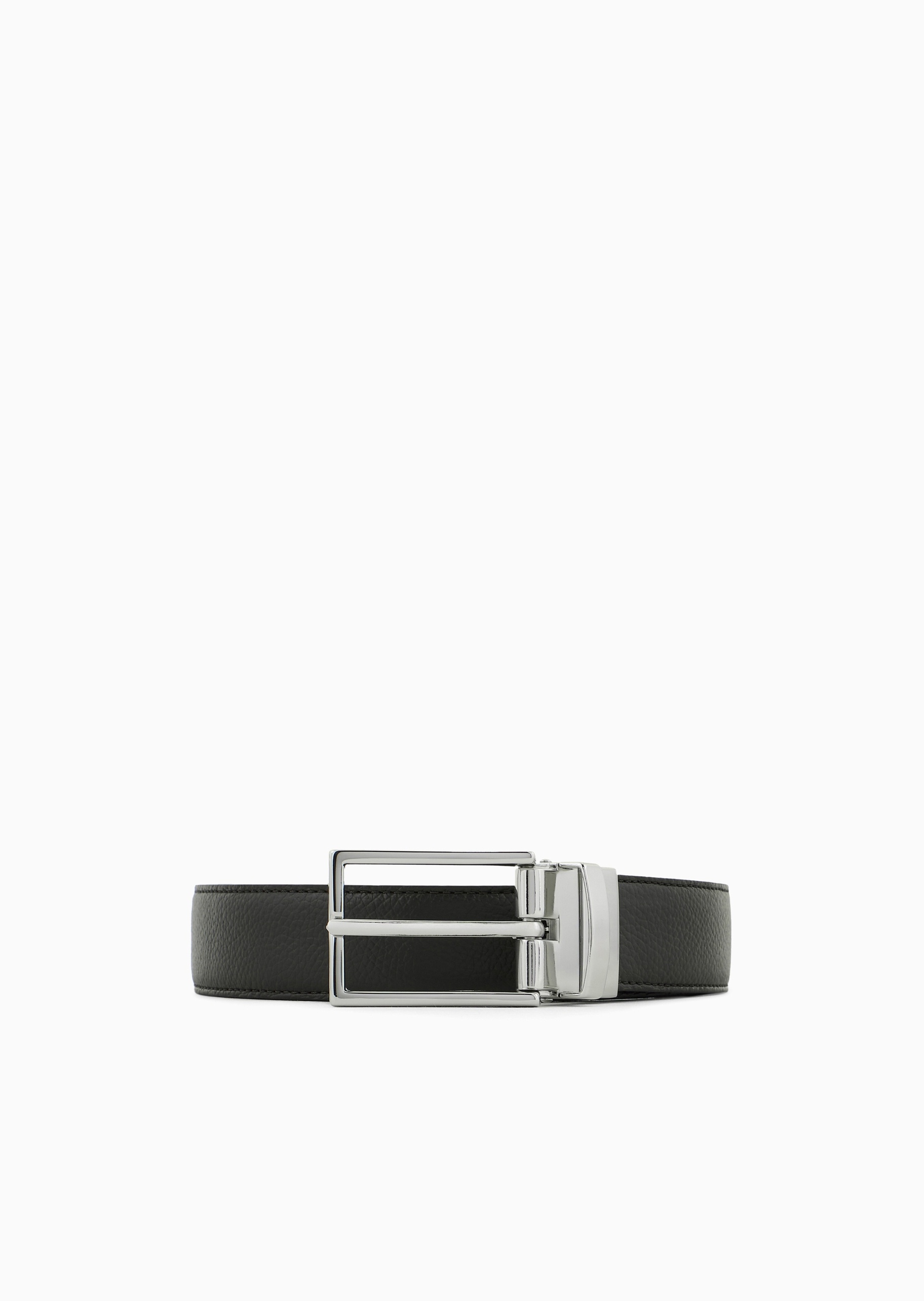 Emporio Armani 男士牛皮革双面两用休闲商务针扣腰带