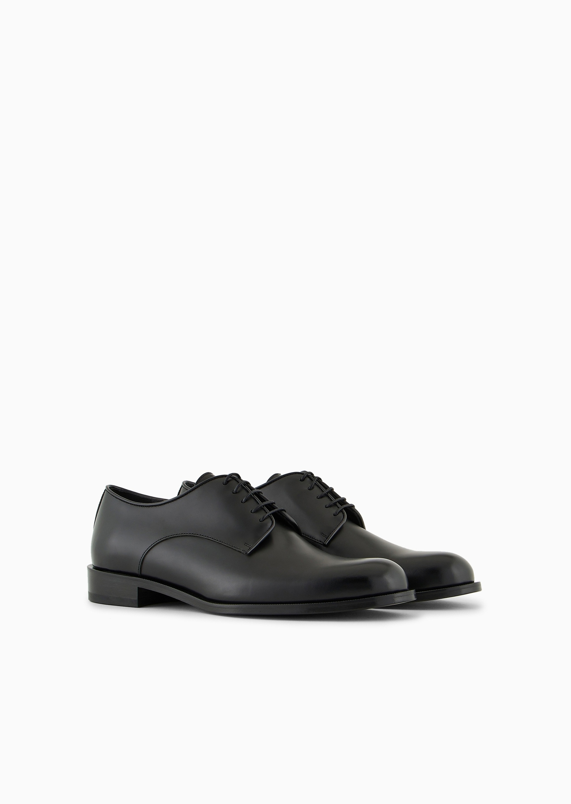 Giorgio Armani 男士牛皮革低帮正装商务德比系带鞋