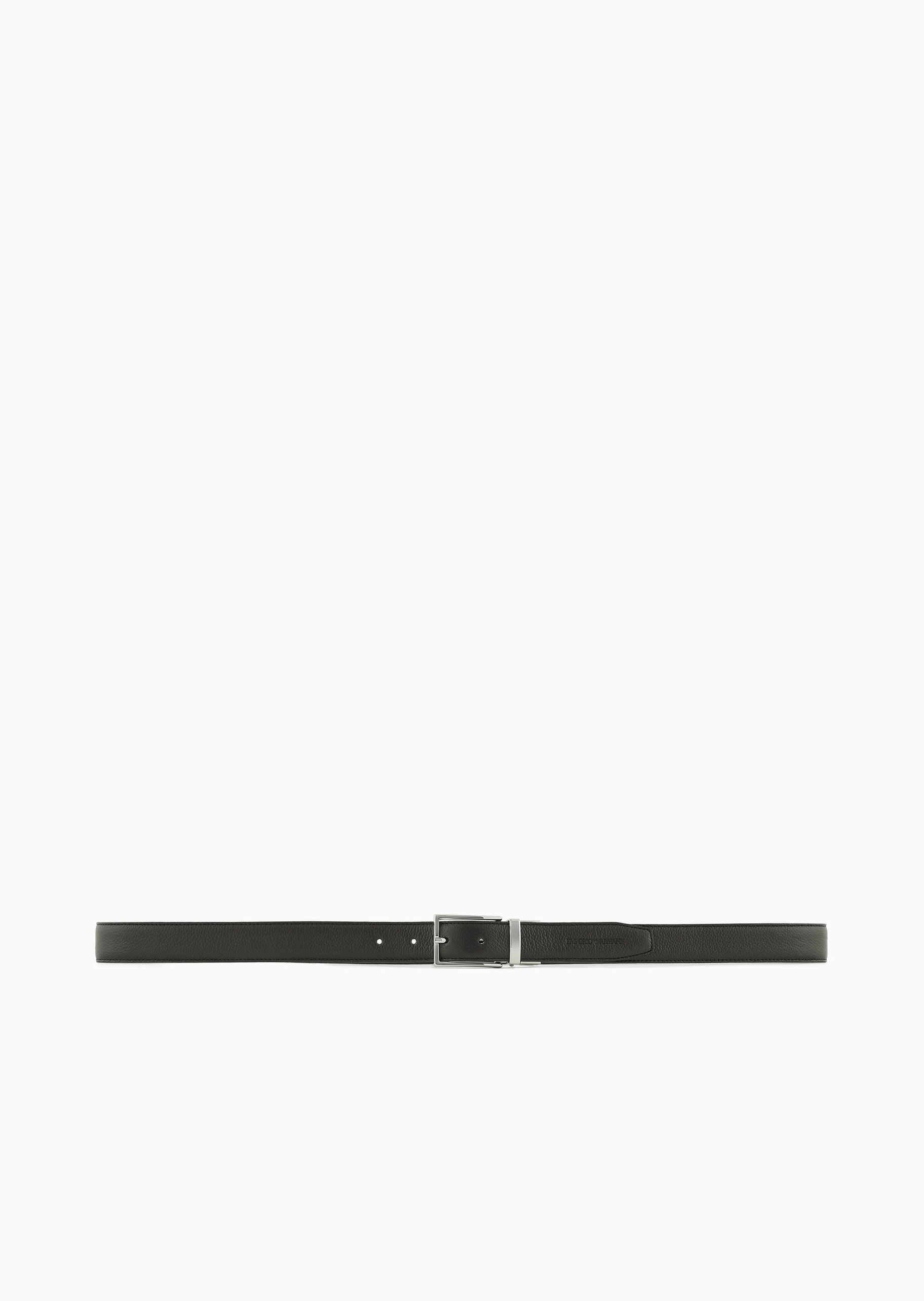 Emporio Armani 男士牛皮革双面两用休闲商务针扣腰带