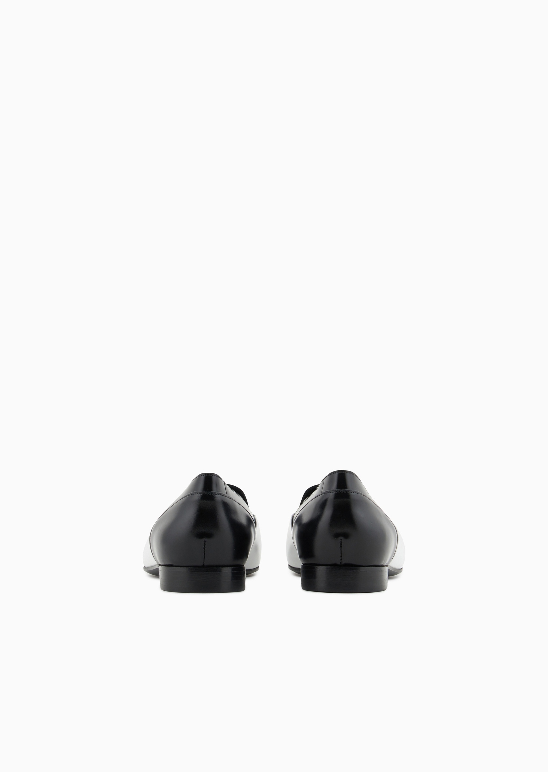Giorgio Armani 女士牛皮革浅口一脚蹬低跟拼色便鞋