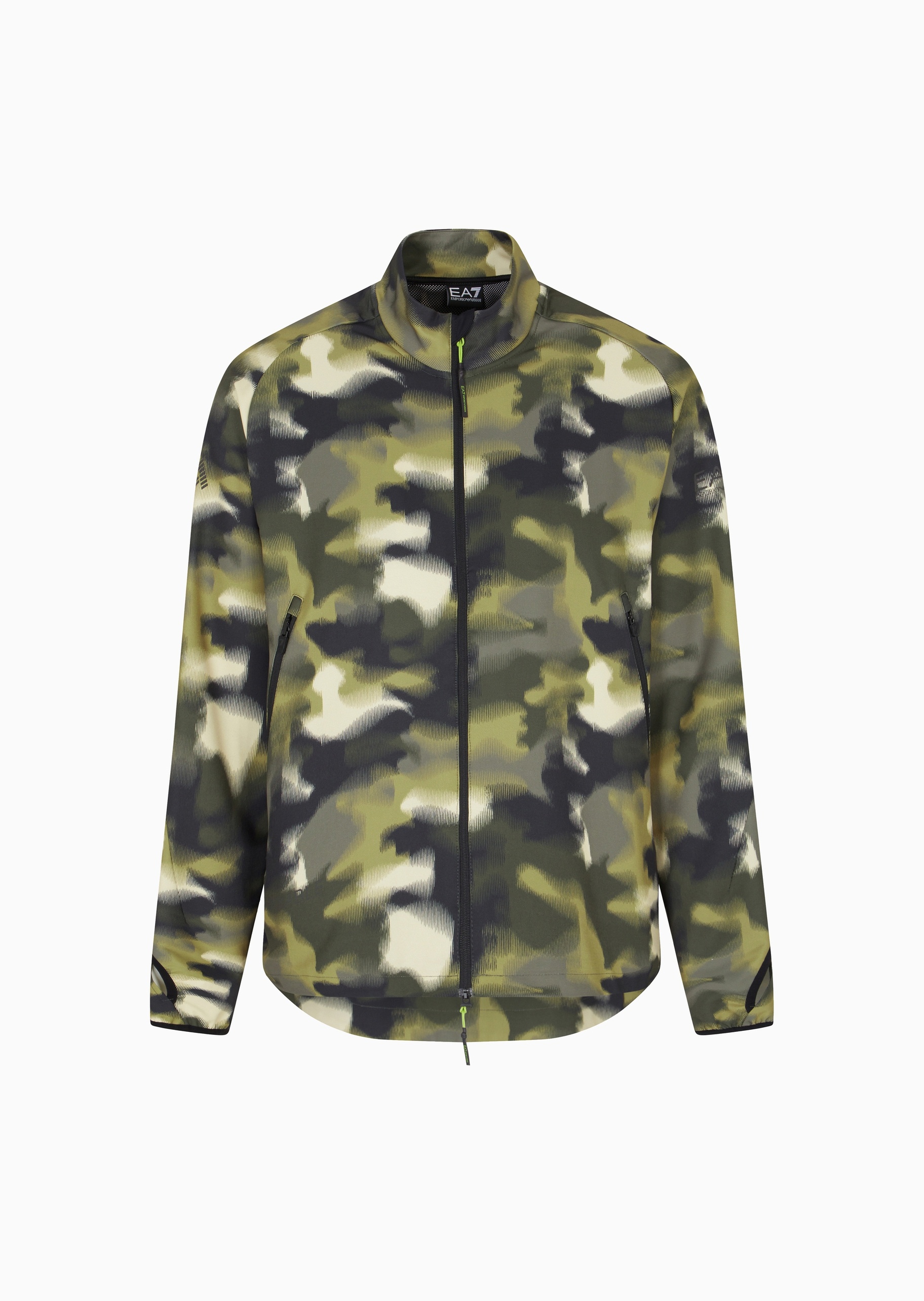 EA7 男士立领拉链复古机能运动夹克外套