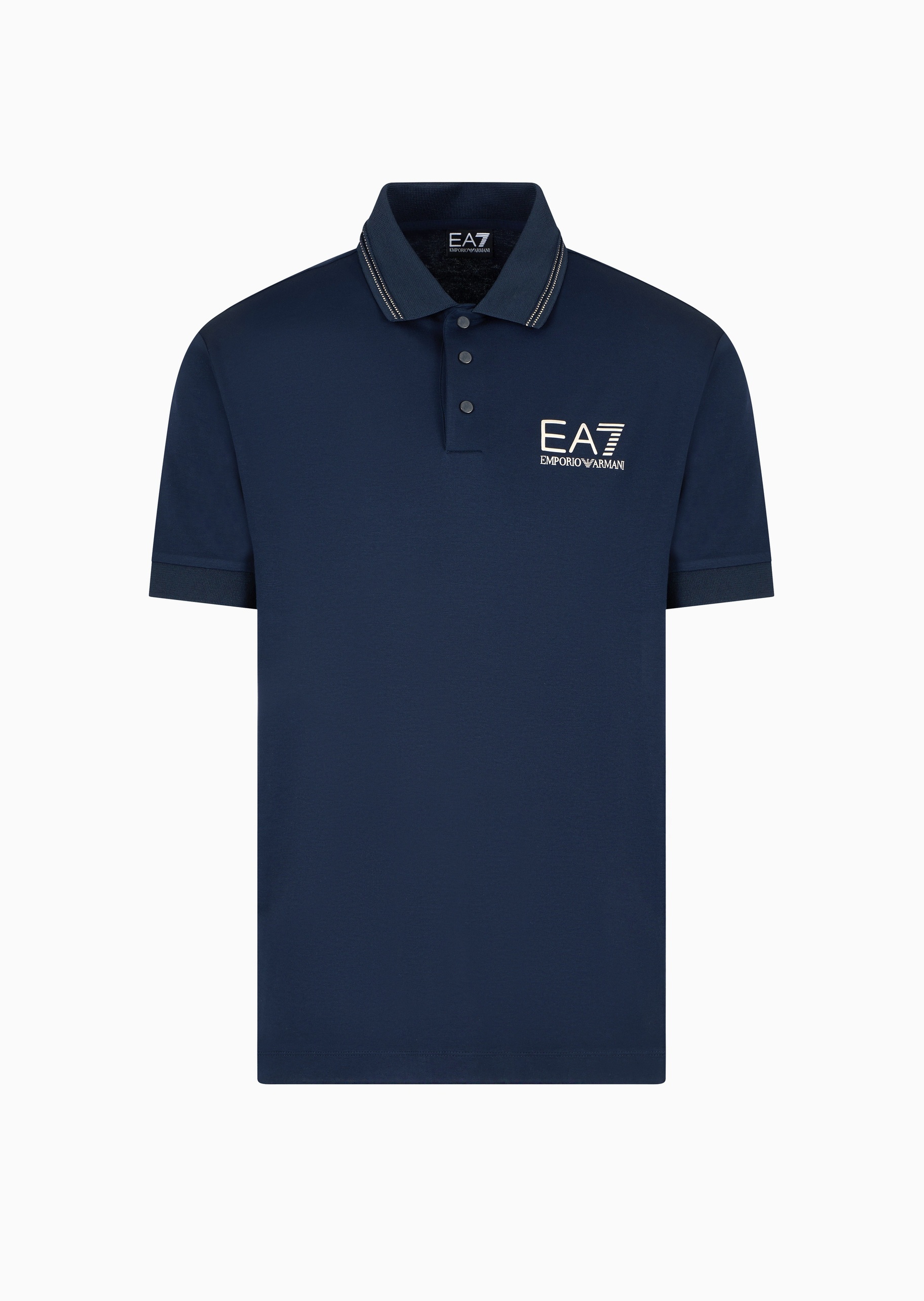 EA7 男士微弹修身短袖翻领高尔夫多色Polo衫