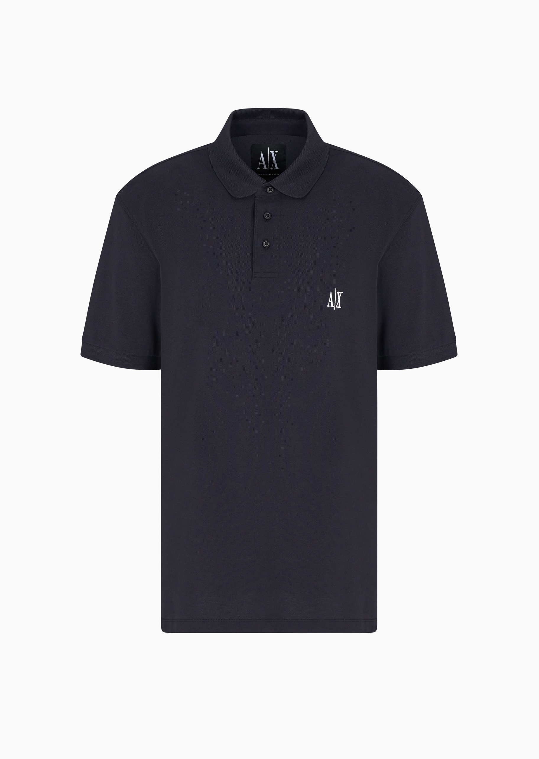 ARMANI EXCHANGE 男士全棉宽松短袖翻领标识刺绣Polo衫