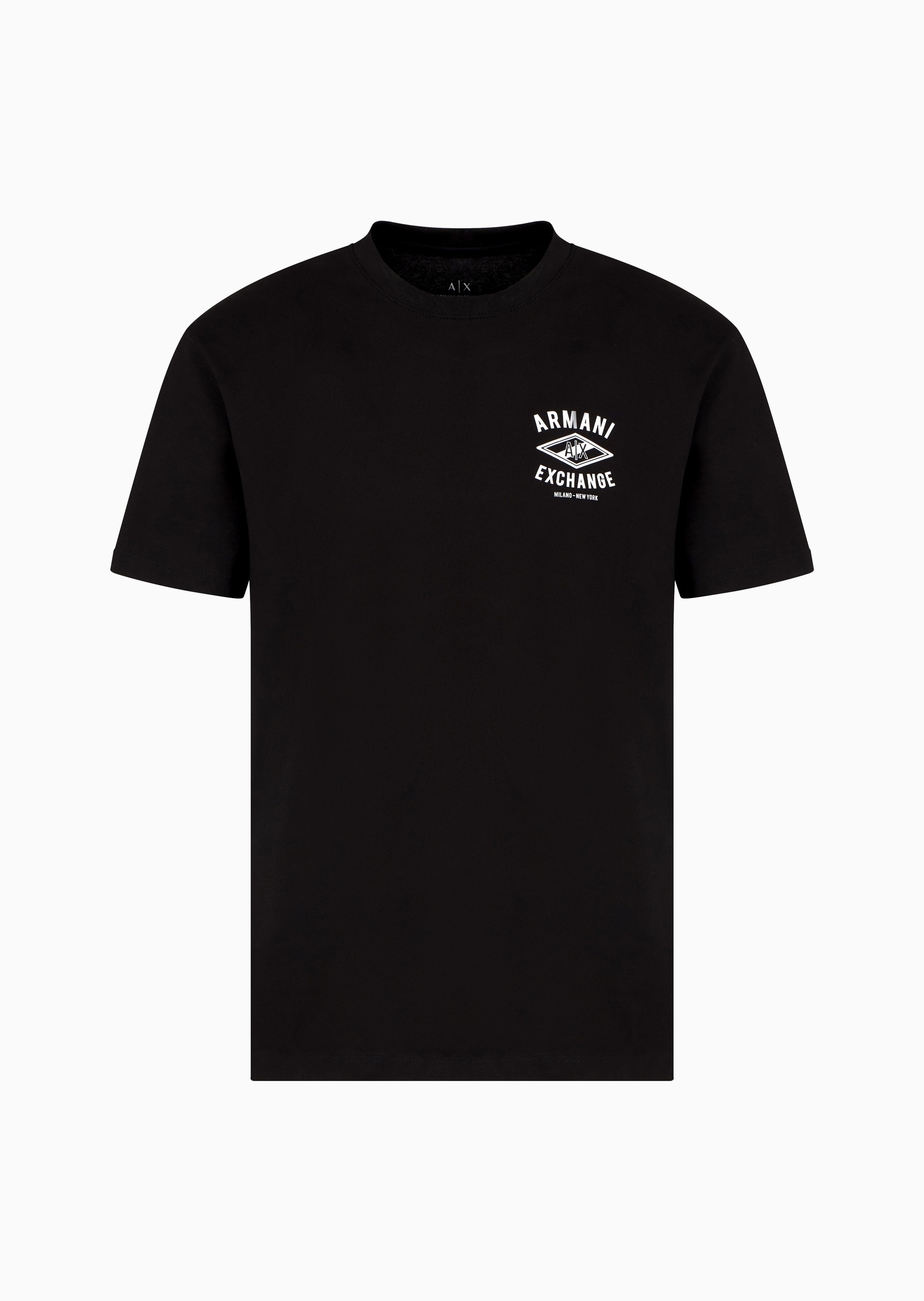 ARMANI EXCHANGE 男士全棉合身短袖圆领LOGO印花T恤
