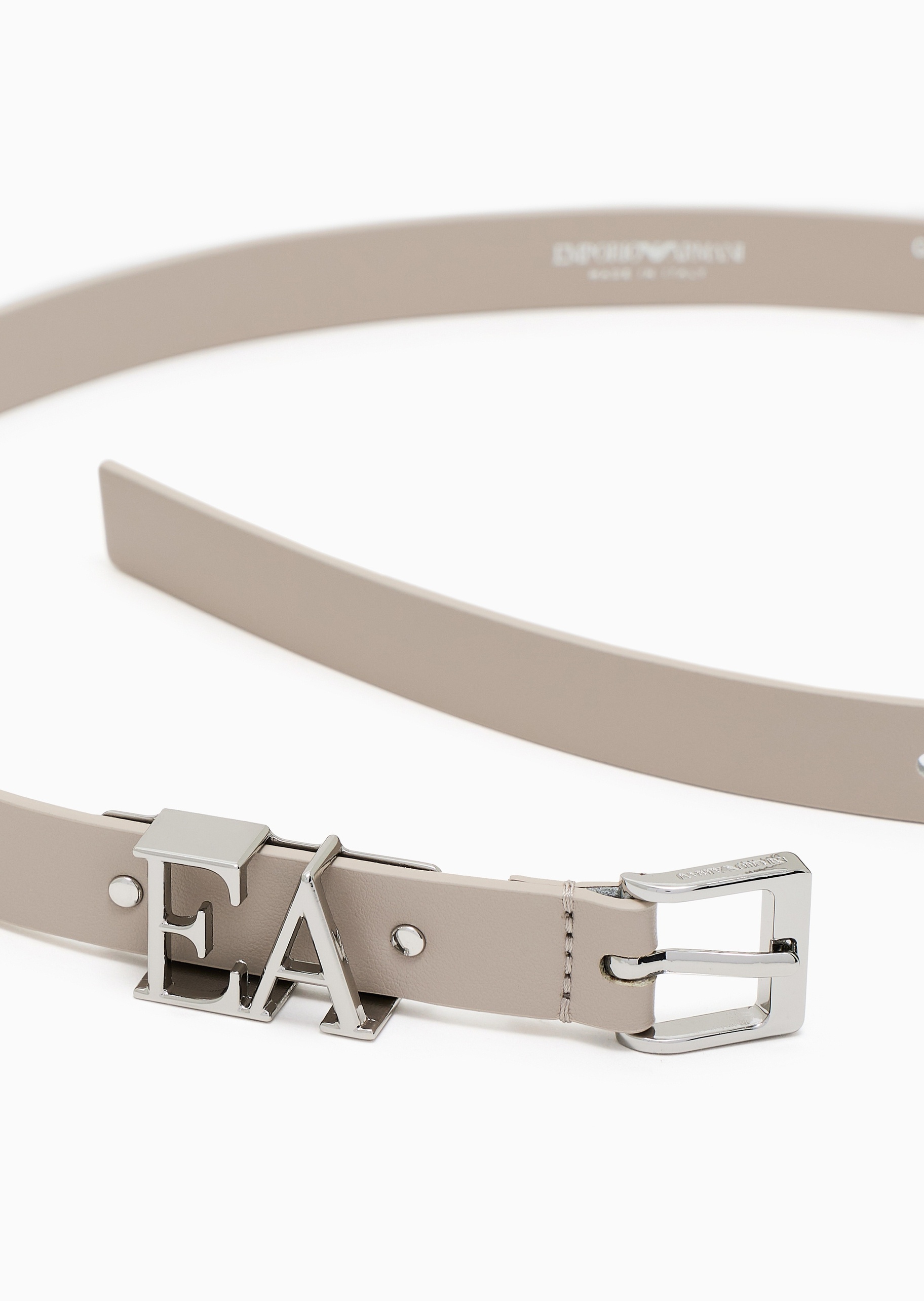 Emporio Armani 女士镂空饰扣商务通勤方形针扣腰带礼物