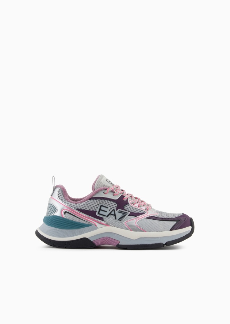 EA7 男女情侣轻户外休闲运动绑带复古老爹鞋