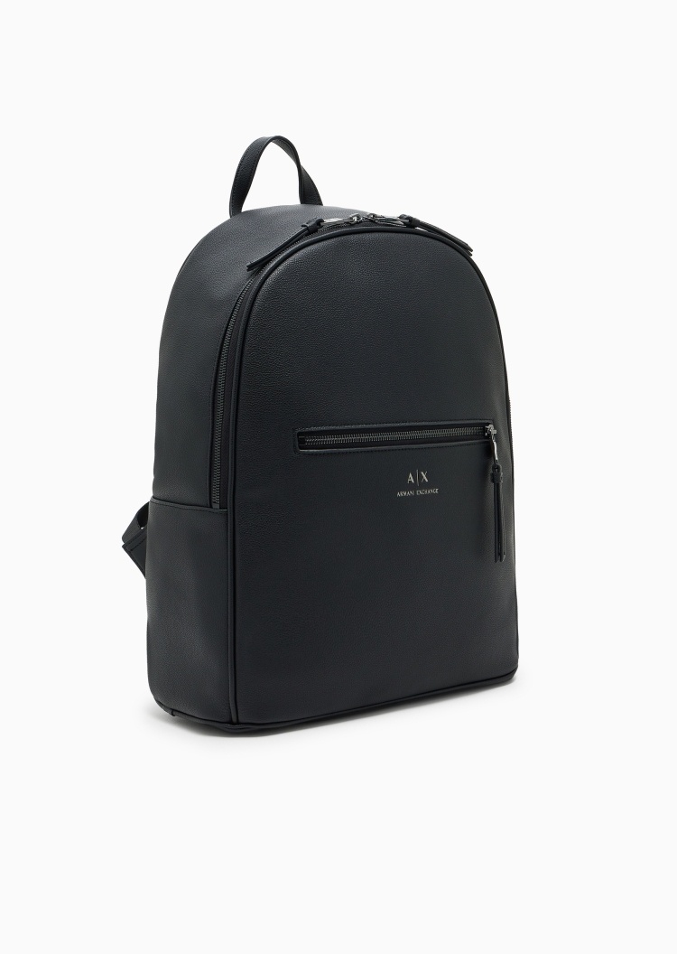 ARMANI EXCHANGE 男士拉链圆形大容量休闲通勤手提双肩包
