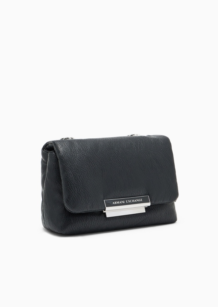 ARMANI EXCHANGE 女士翻盖可调节链条单肩斜挎迷你包