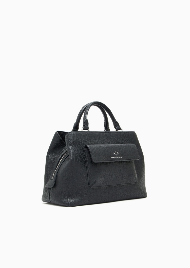 ARMANI EXCHANGE 女士拉链可拆肩带通勤风单肩斜挎手提包